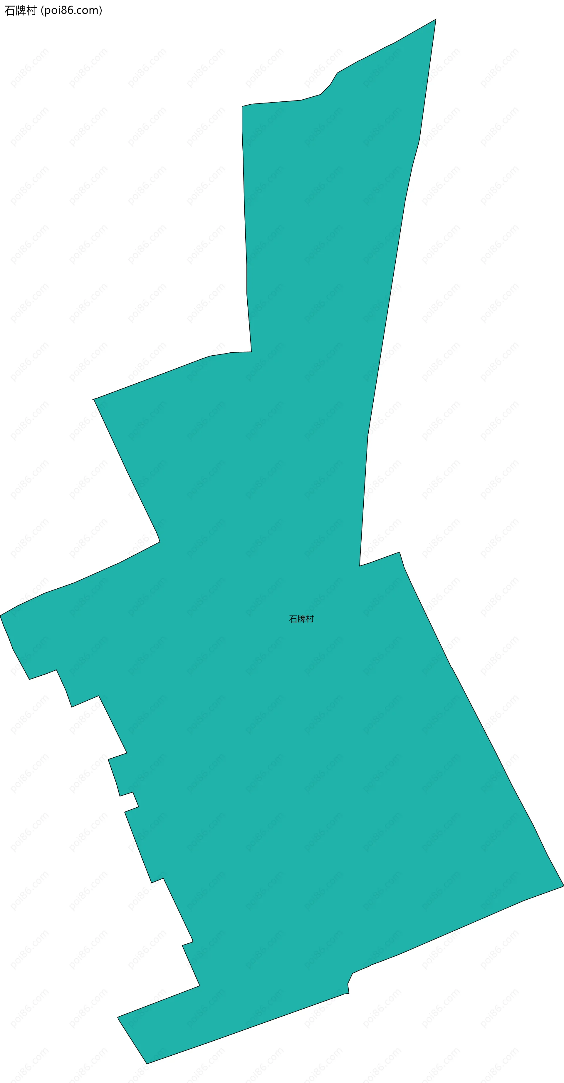 石牌村边界地图