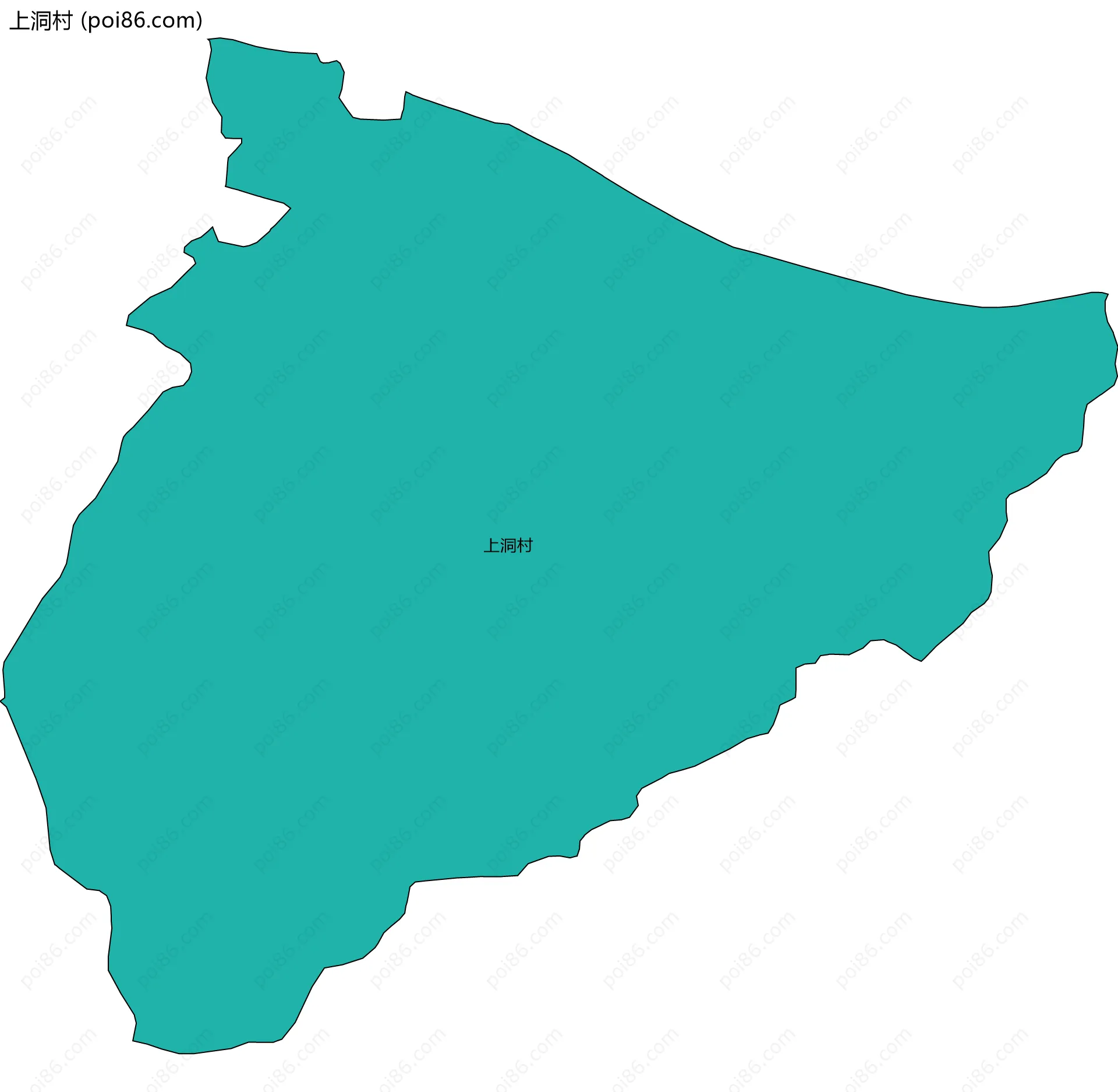 上洞村边界地图