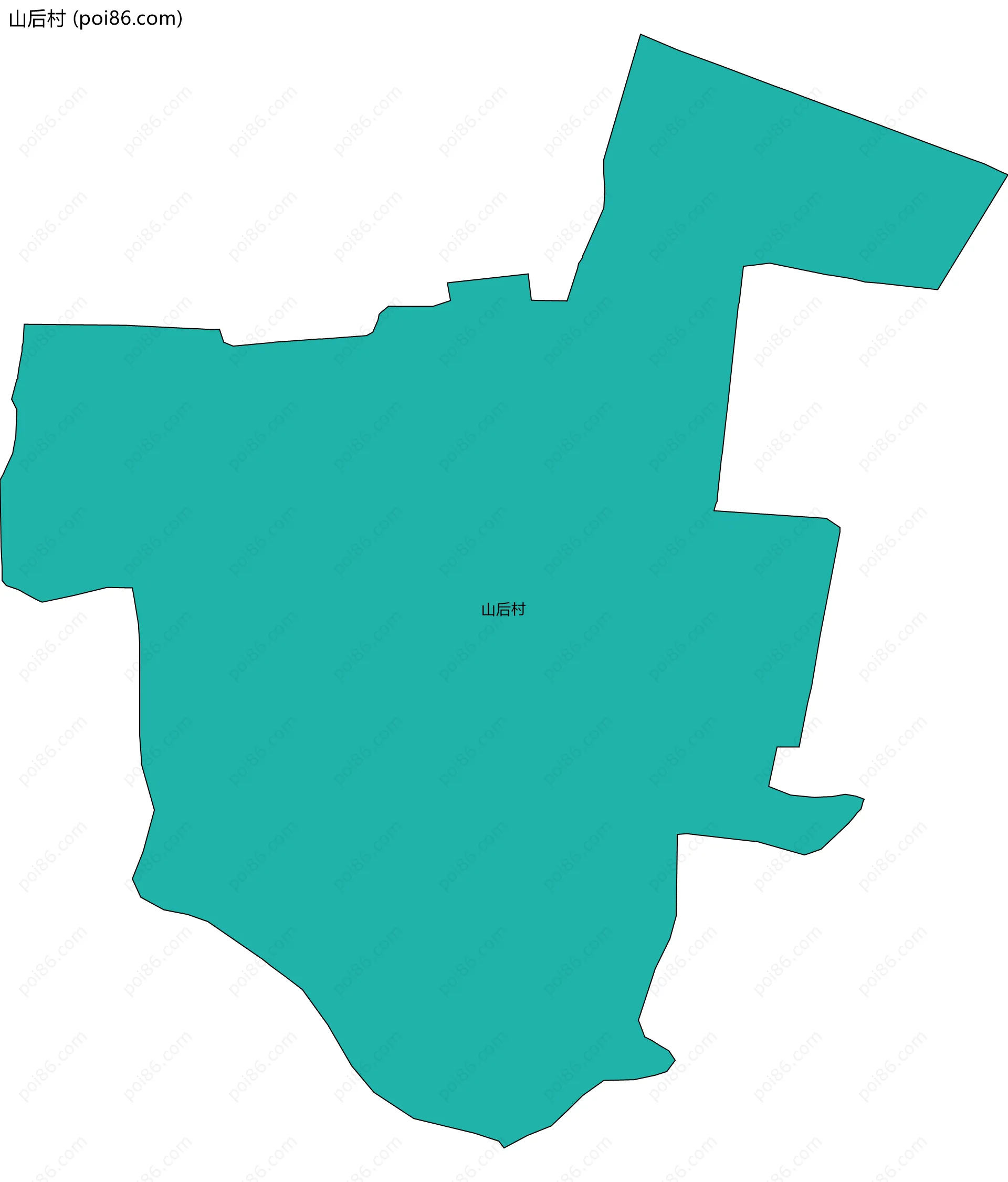 山后村边界地图
