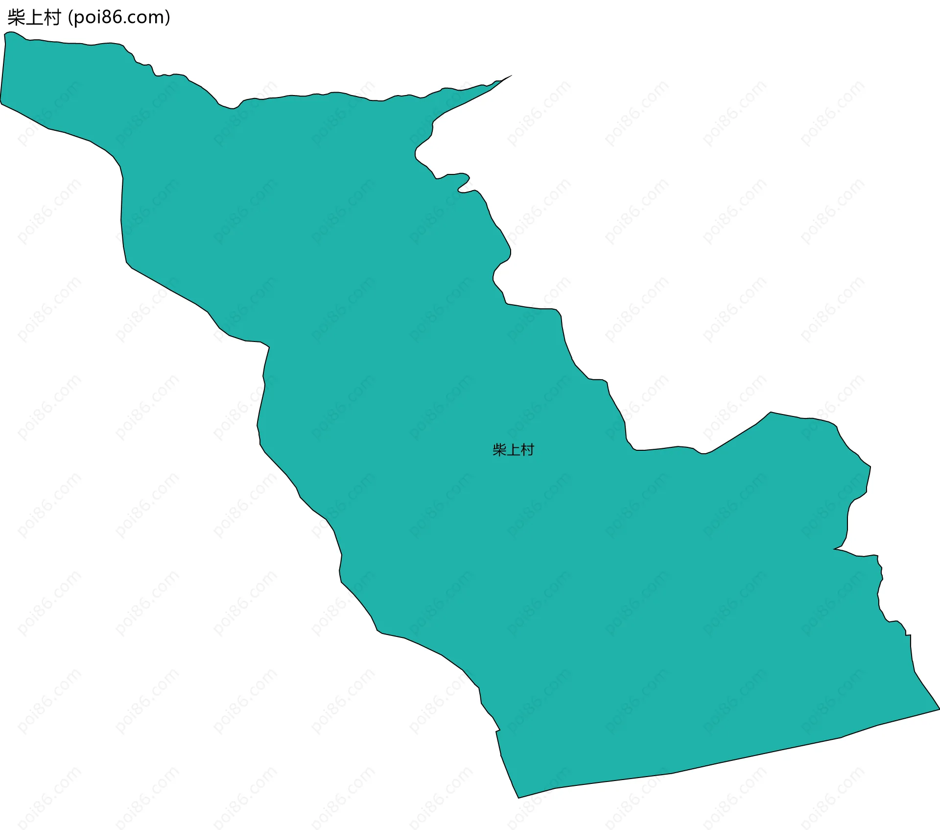柴上村边界地图