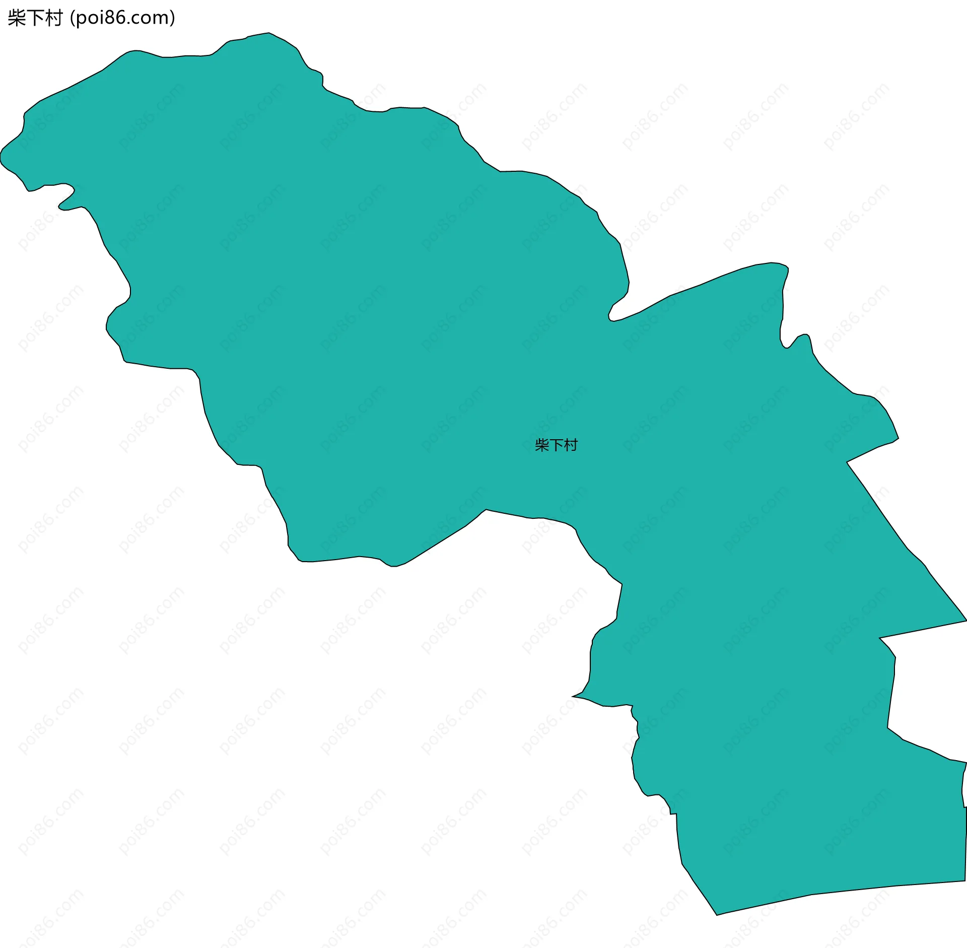 柴下村边界地图