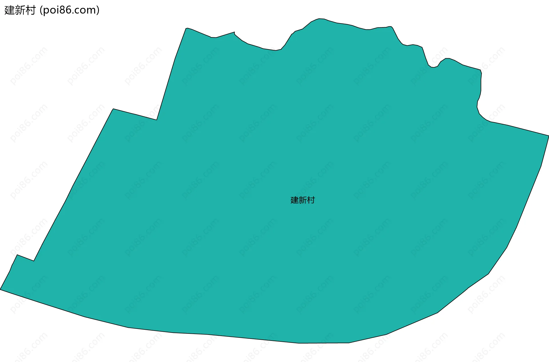 建新村边界地图
