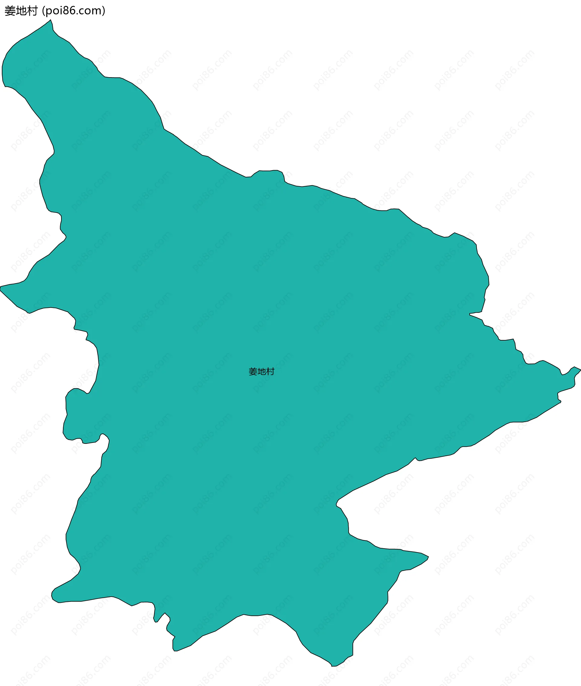 姜地村边界地图