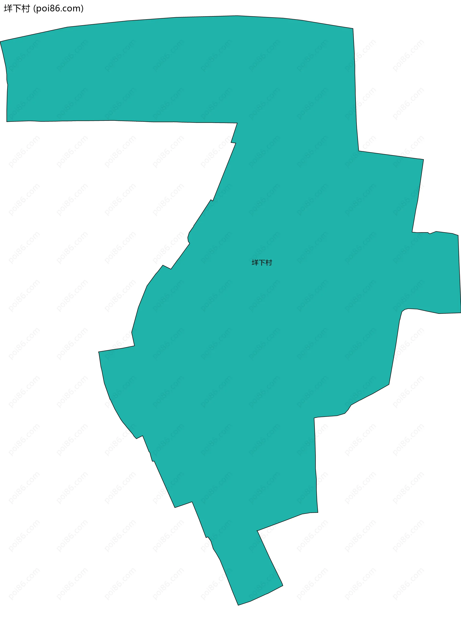 垟下村边界地图