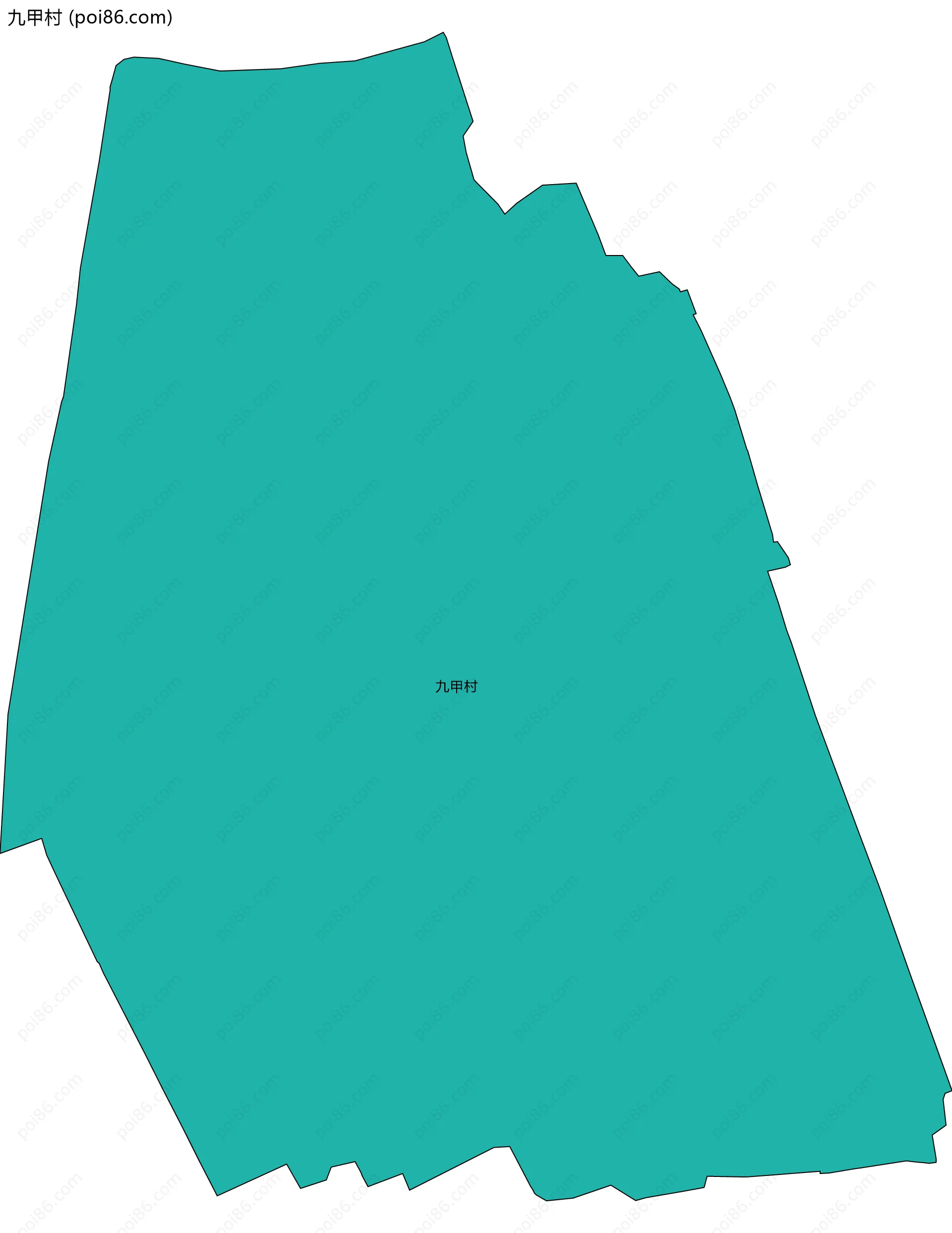 九甲村边界地图