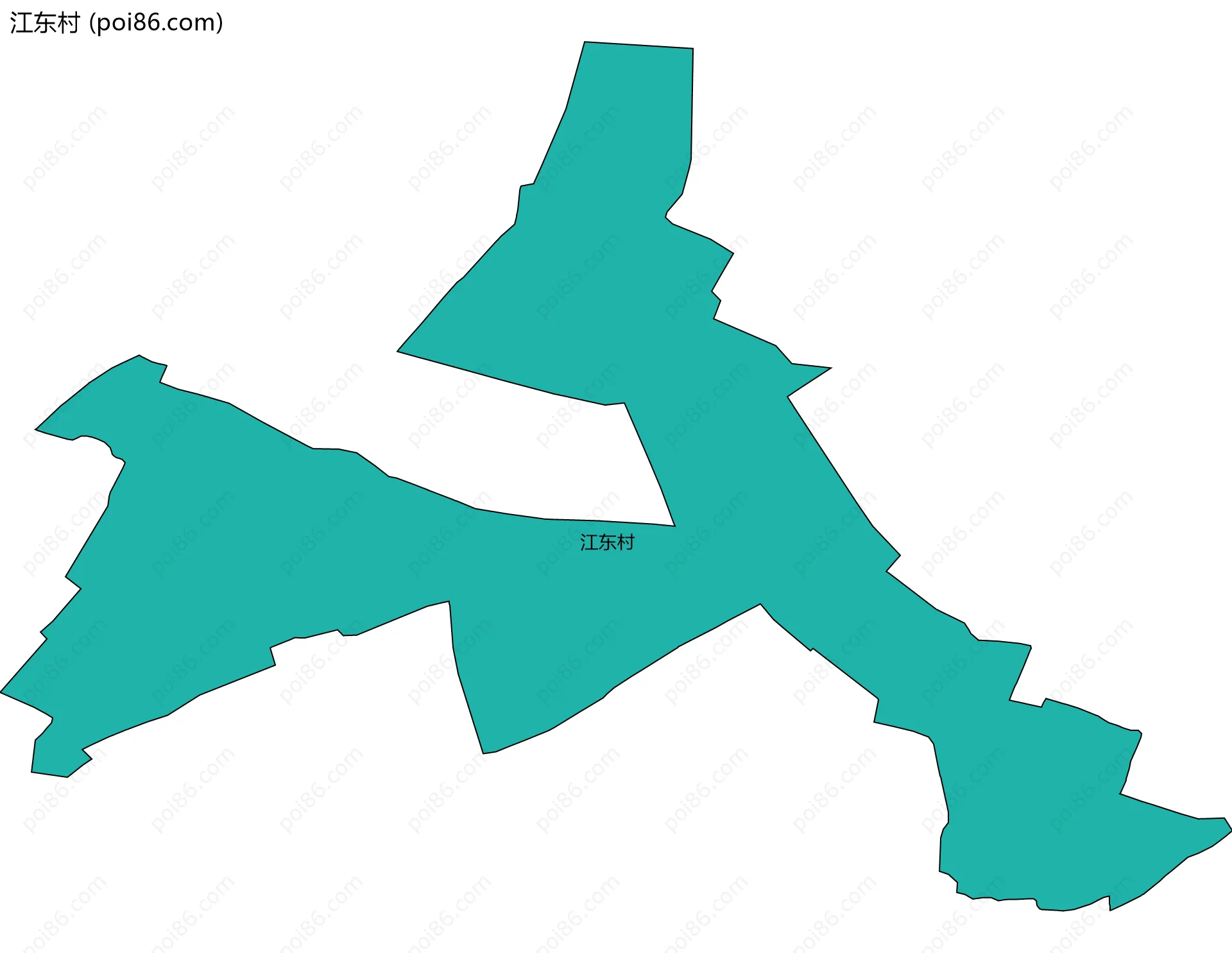 江东村边界地图