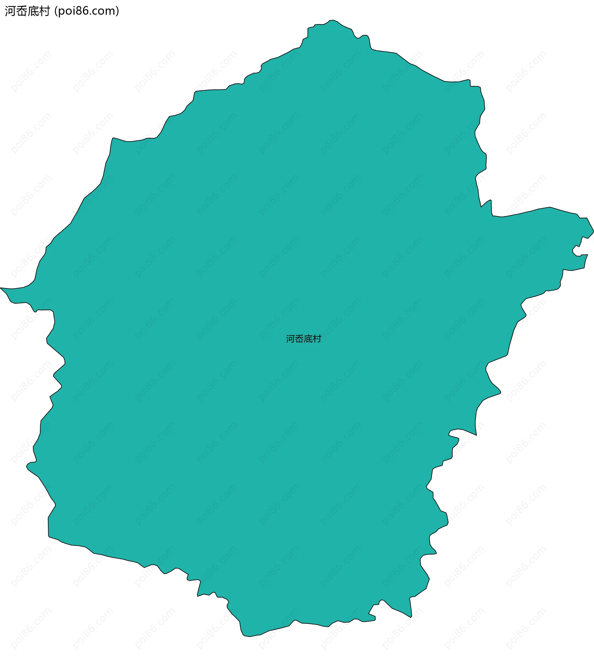 河岙底村边界地图