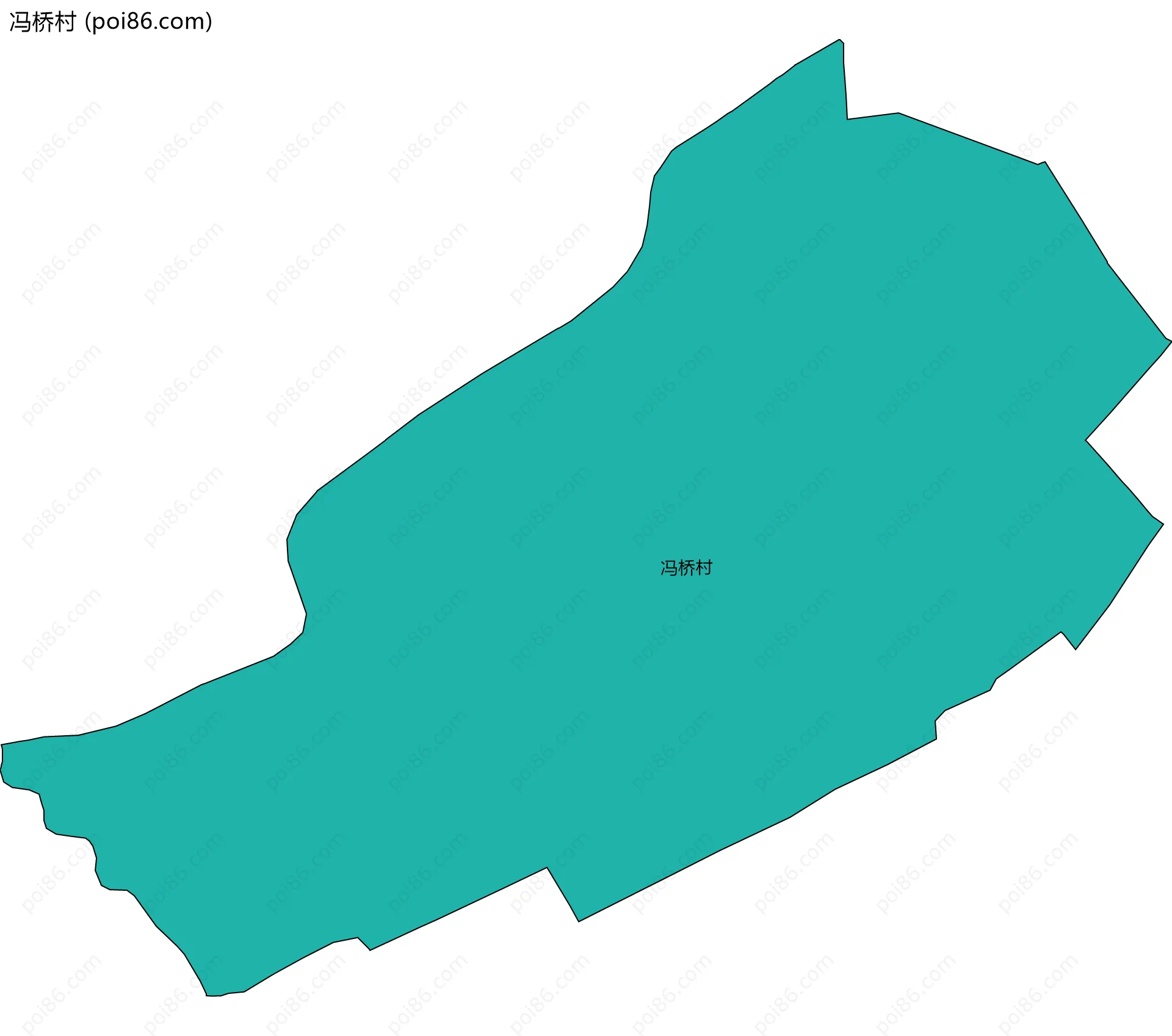 冯桥村边界地图