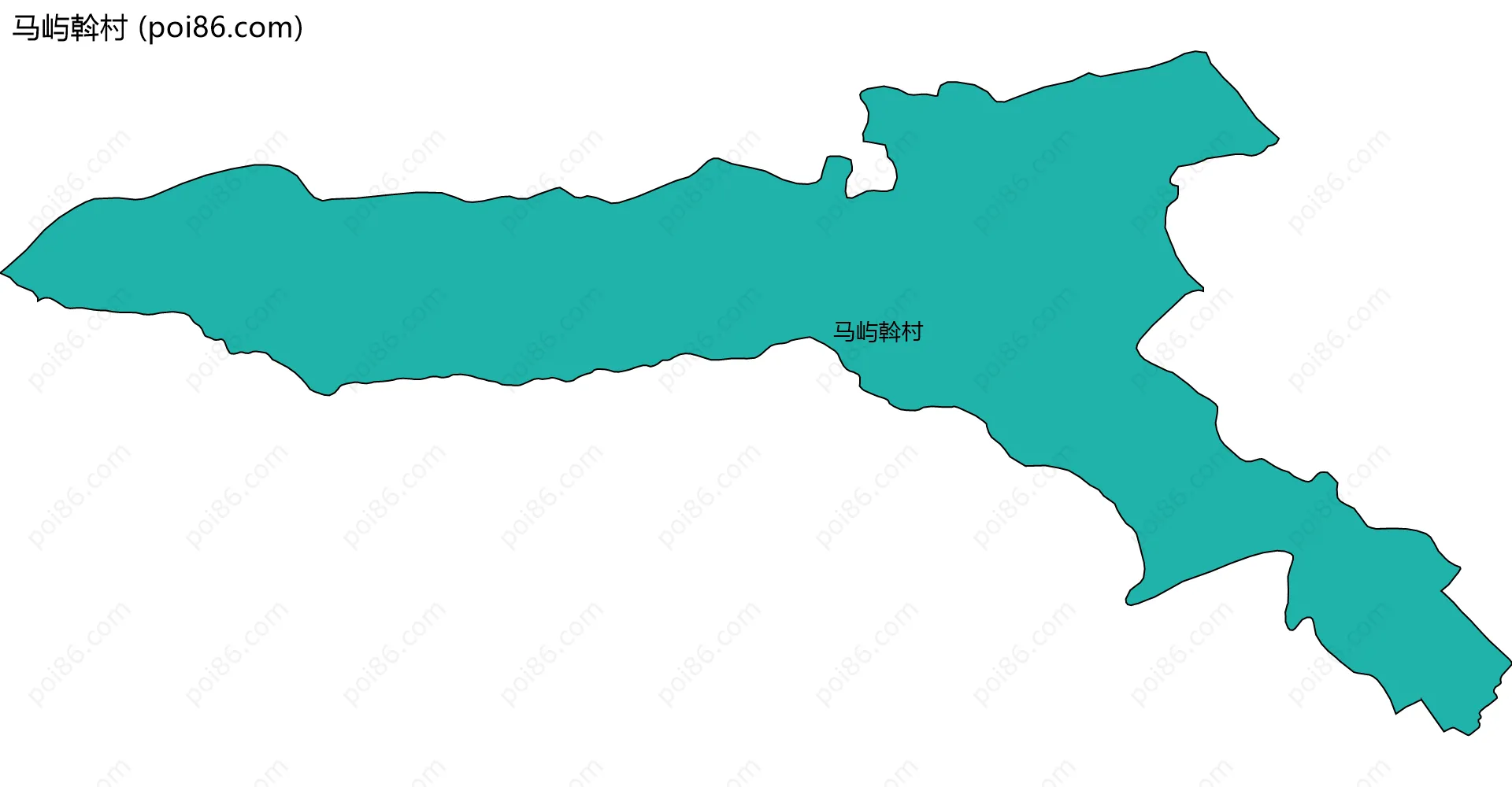 马屿斡村边界地图