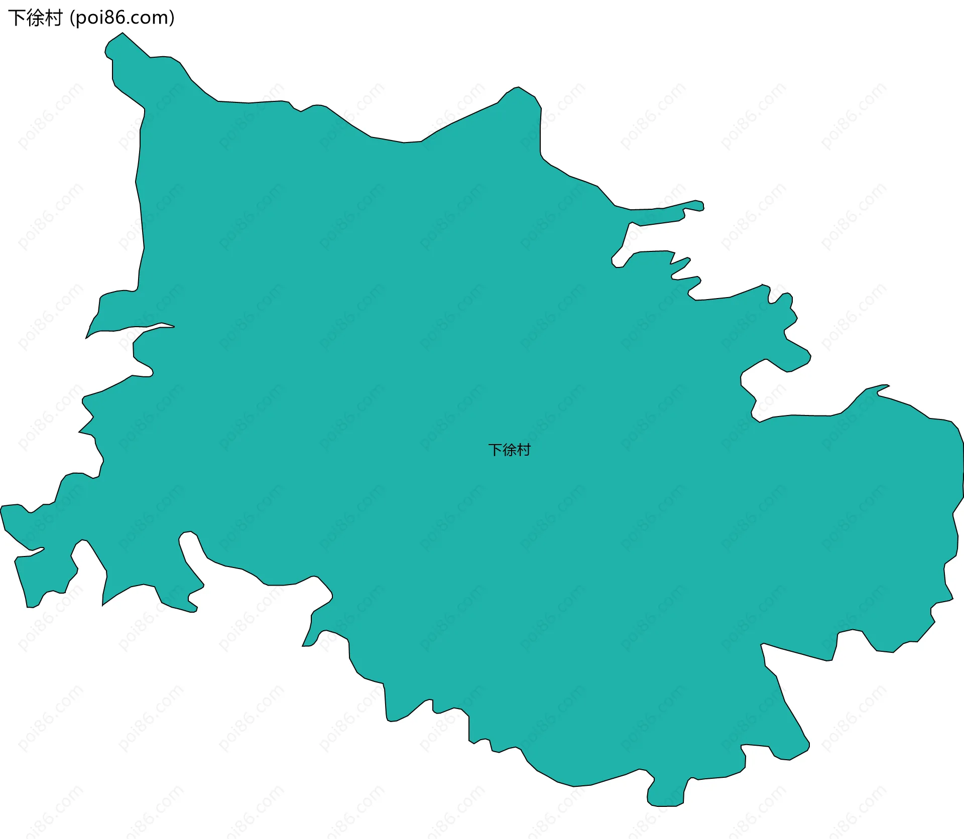 下徐村边界地图