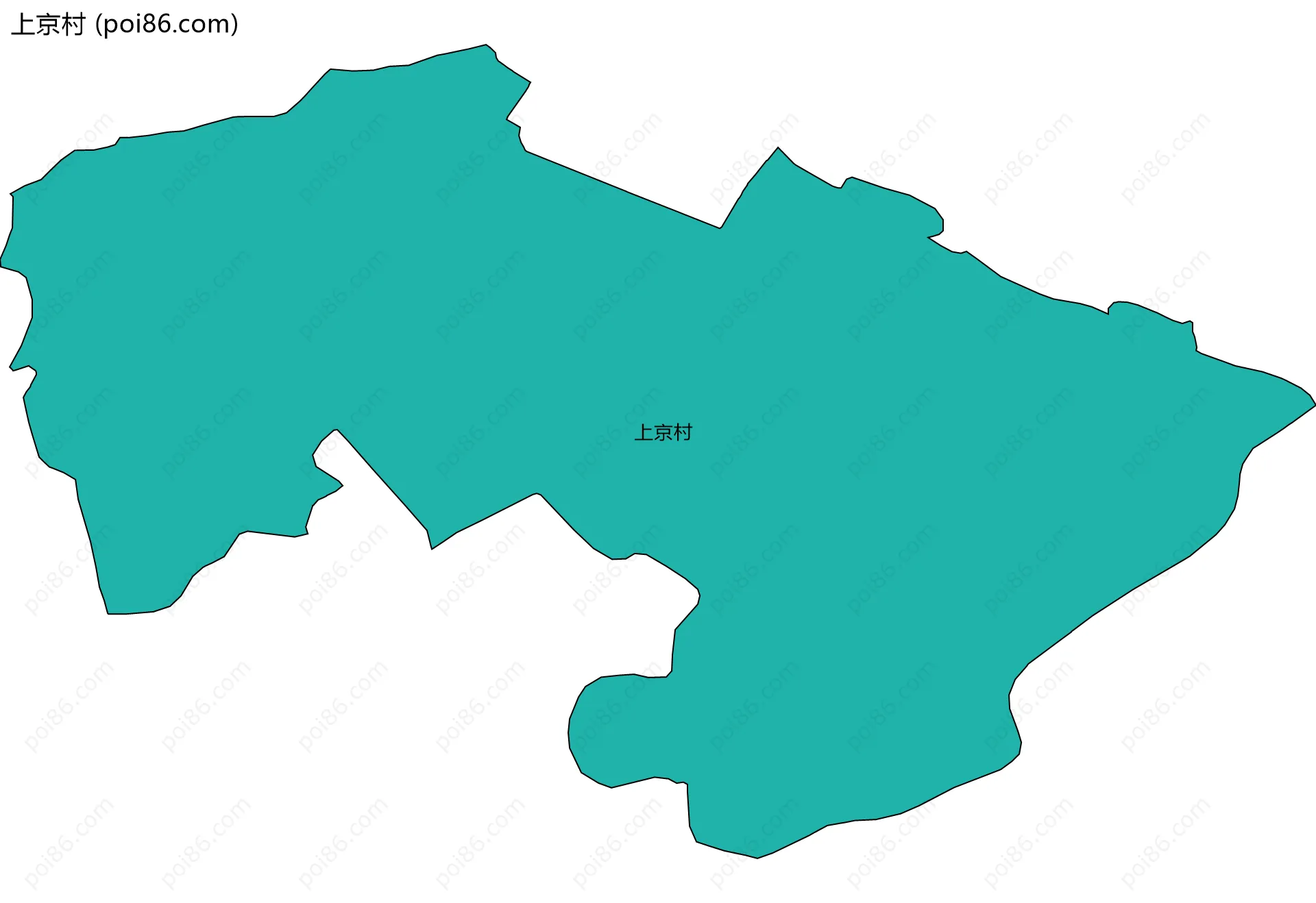 上京村边界地图