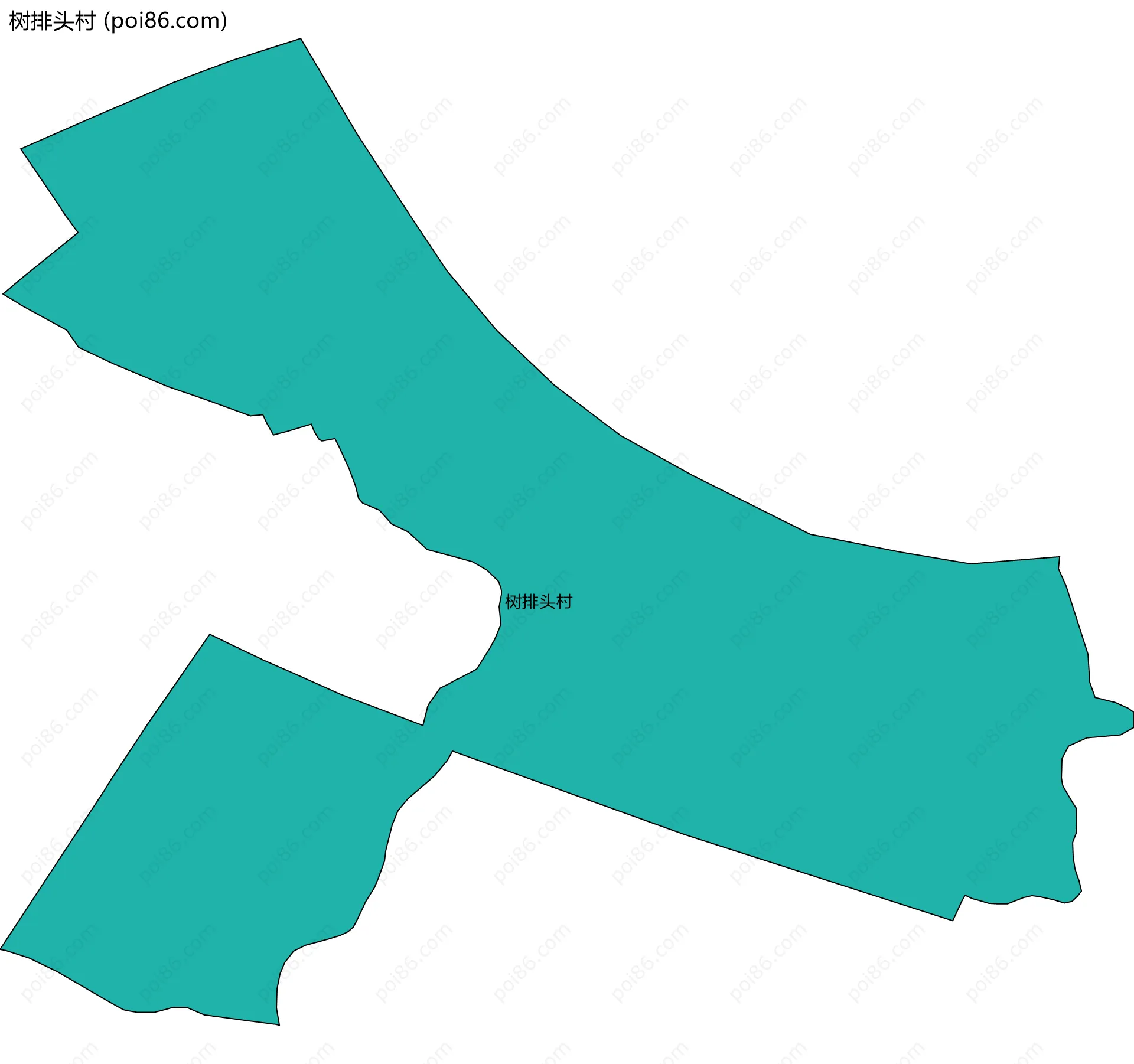 树排头村边界地图