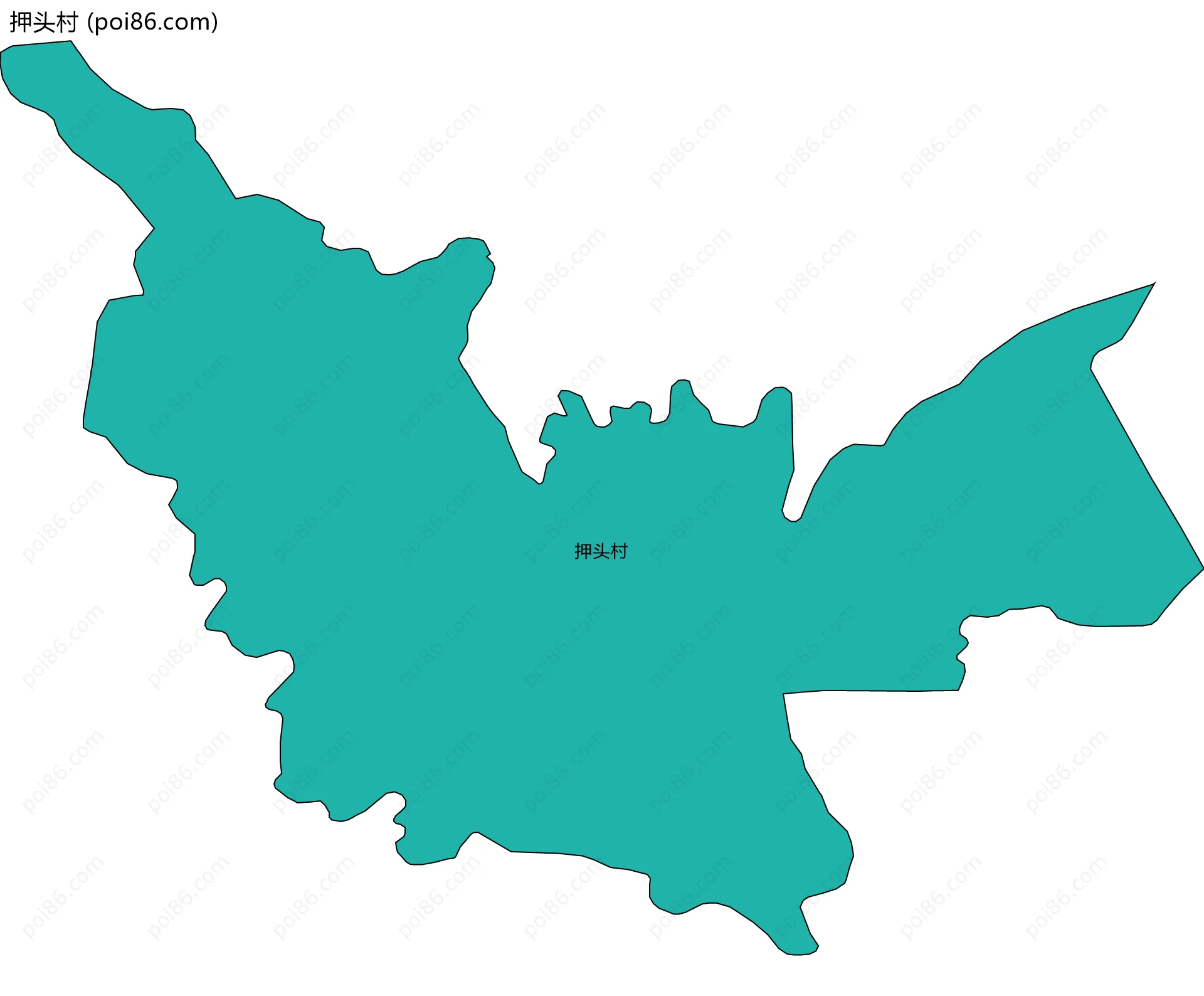 押头村边界地图