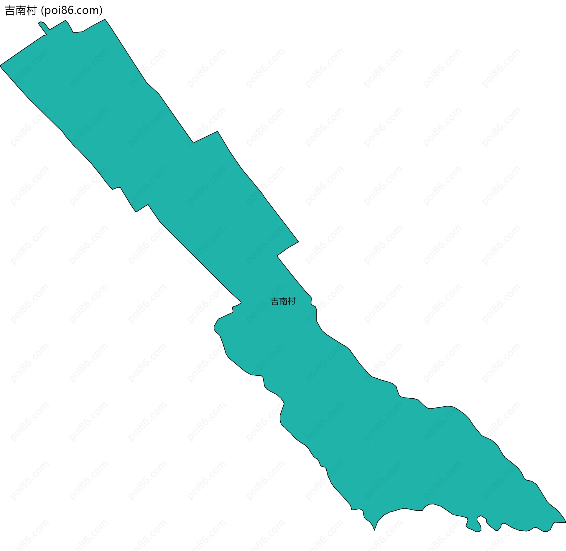 吉南村边界地图