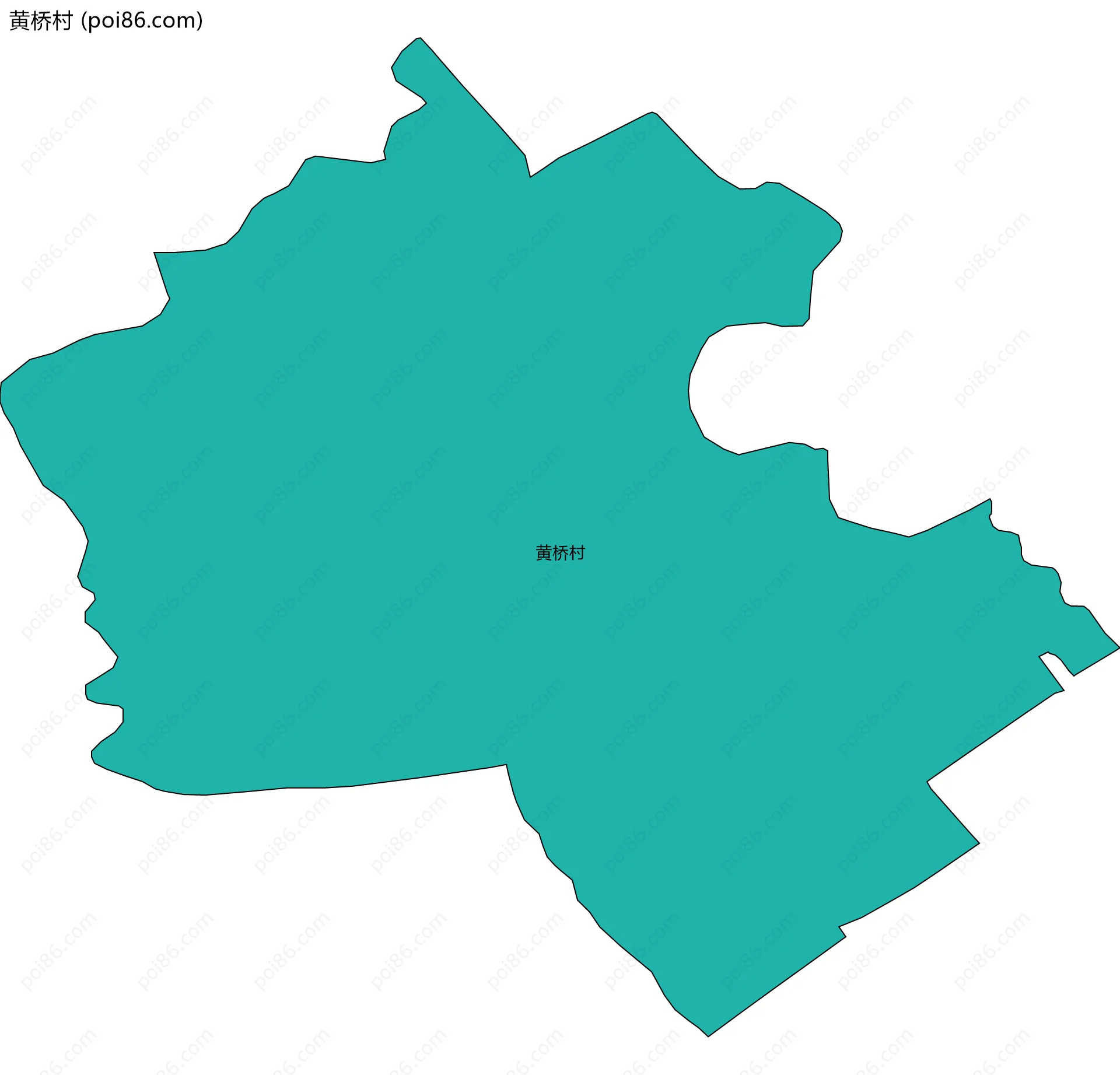 黄桥村边界地图