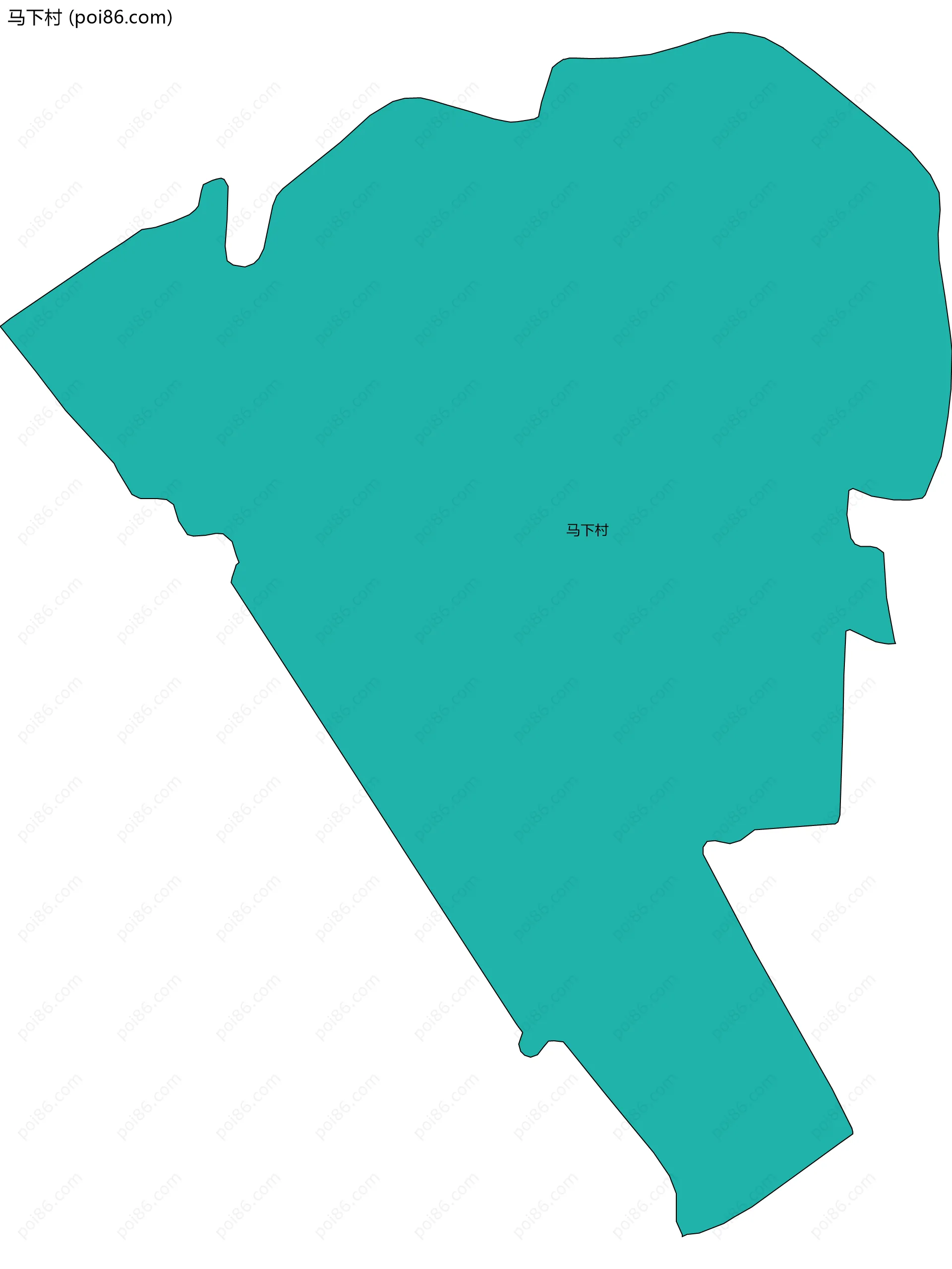 马下村边界地图