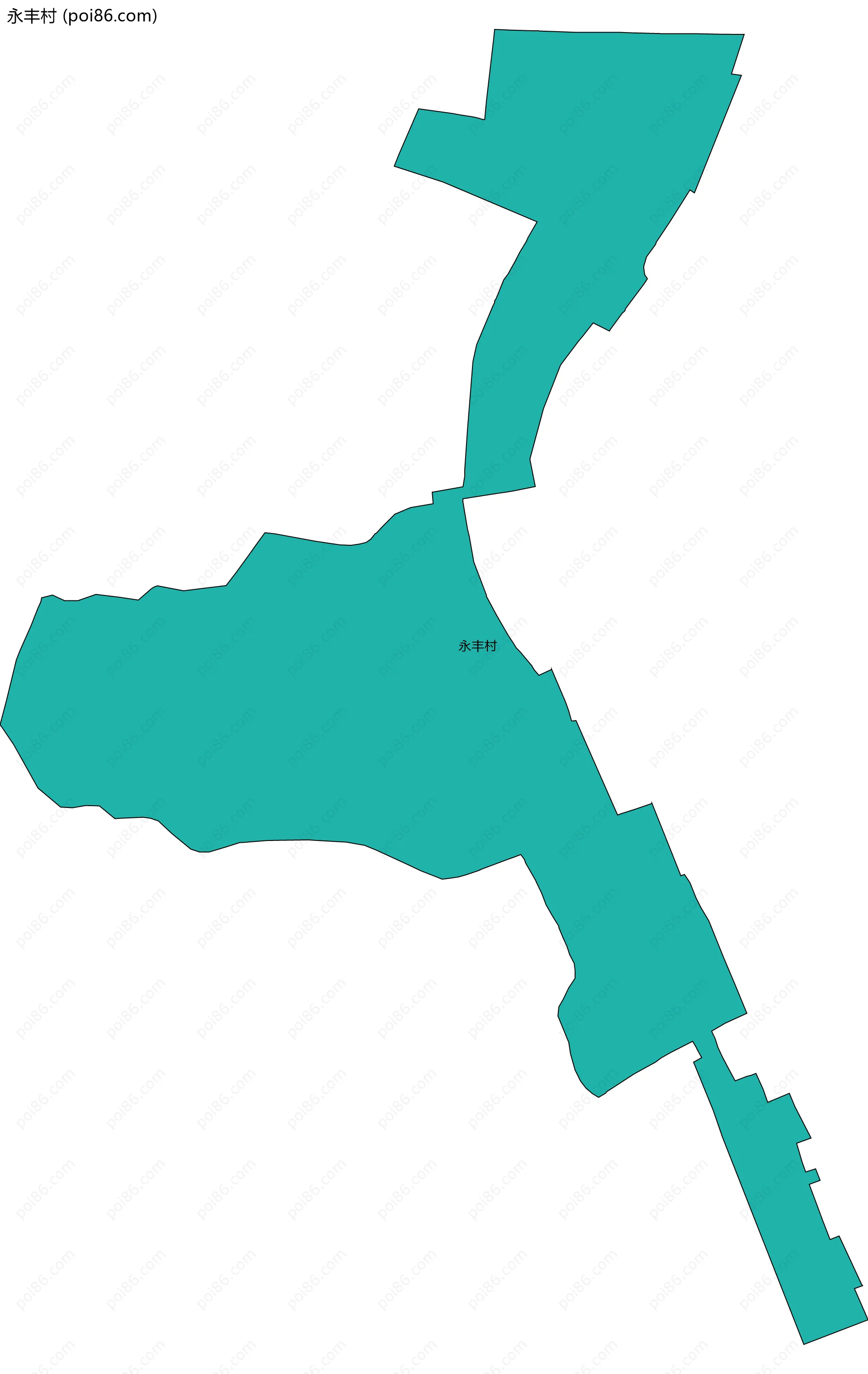 永丰村边界地图