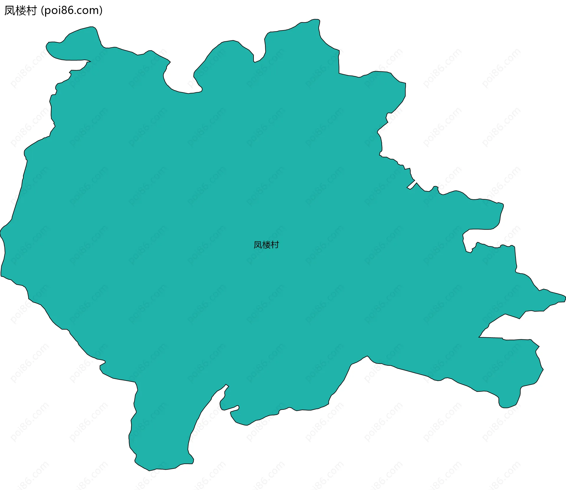 凤楼村边界地图