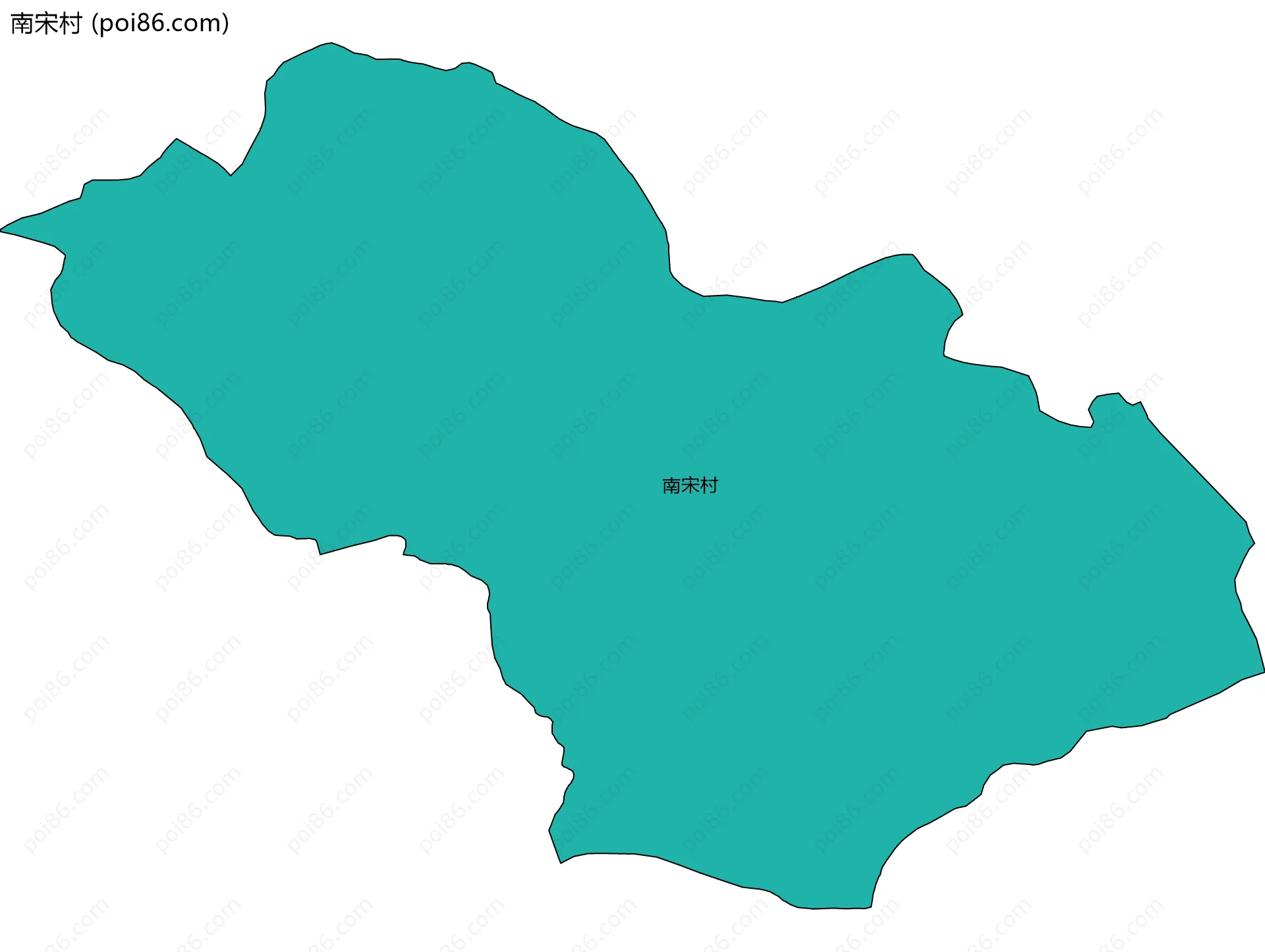 南宋村边界地图