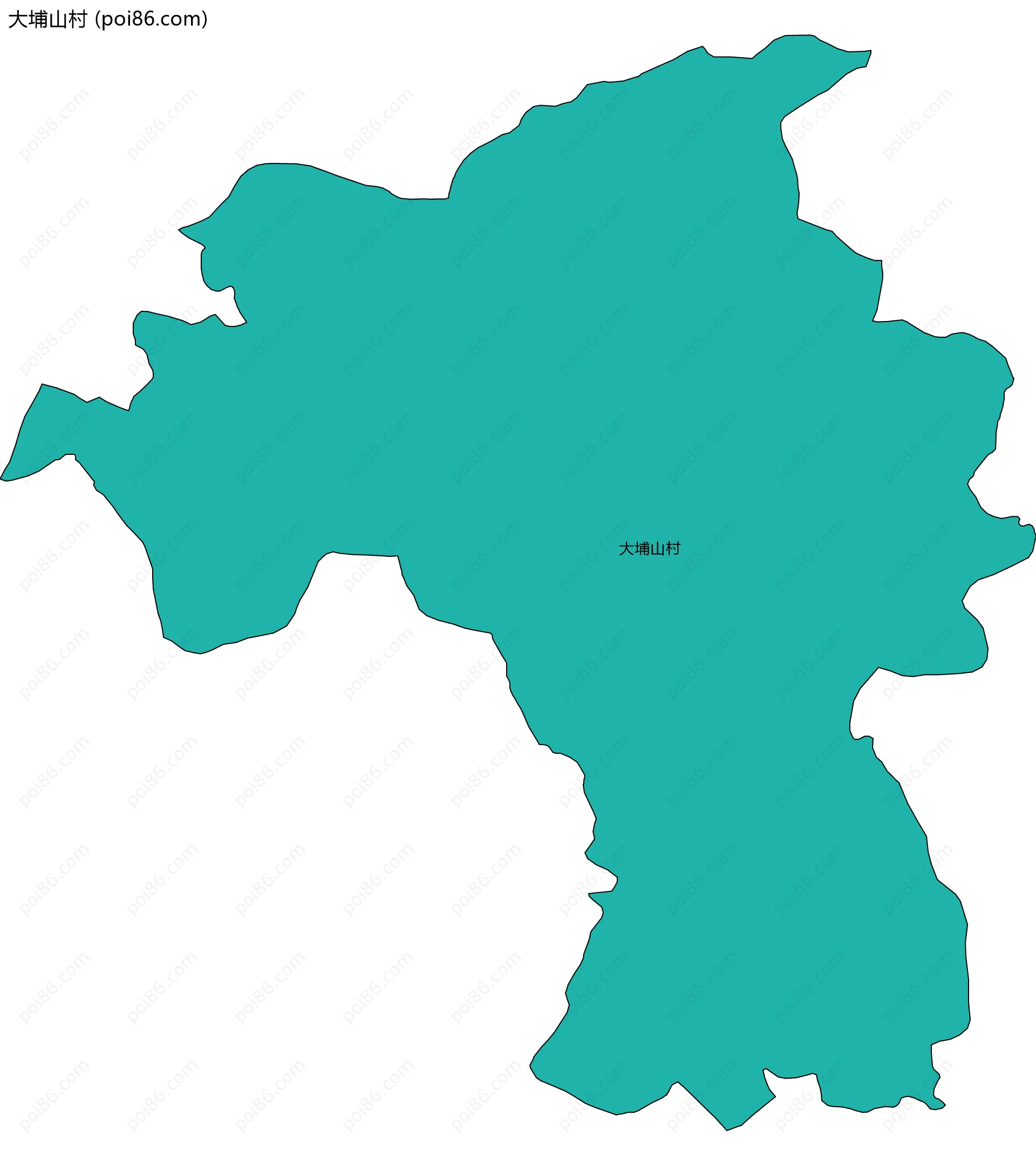 大埔山村边界地图