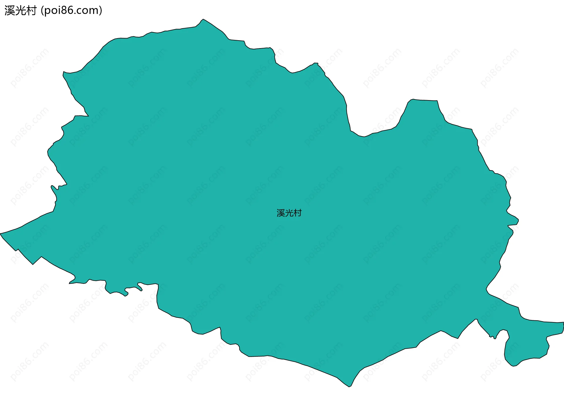 溪光村边界地图