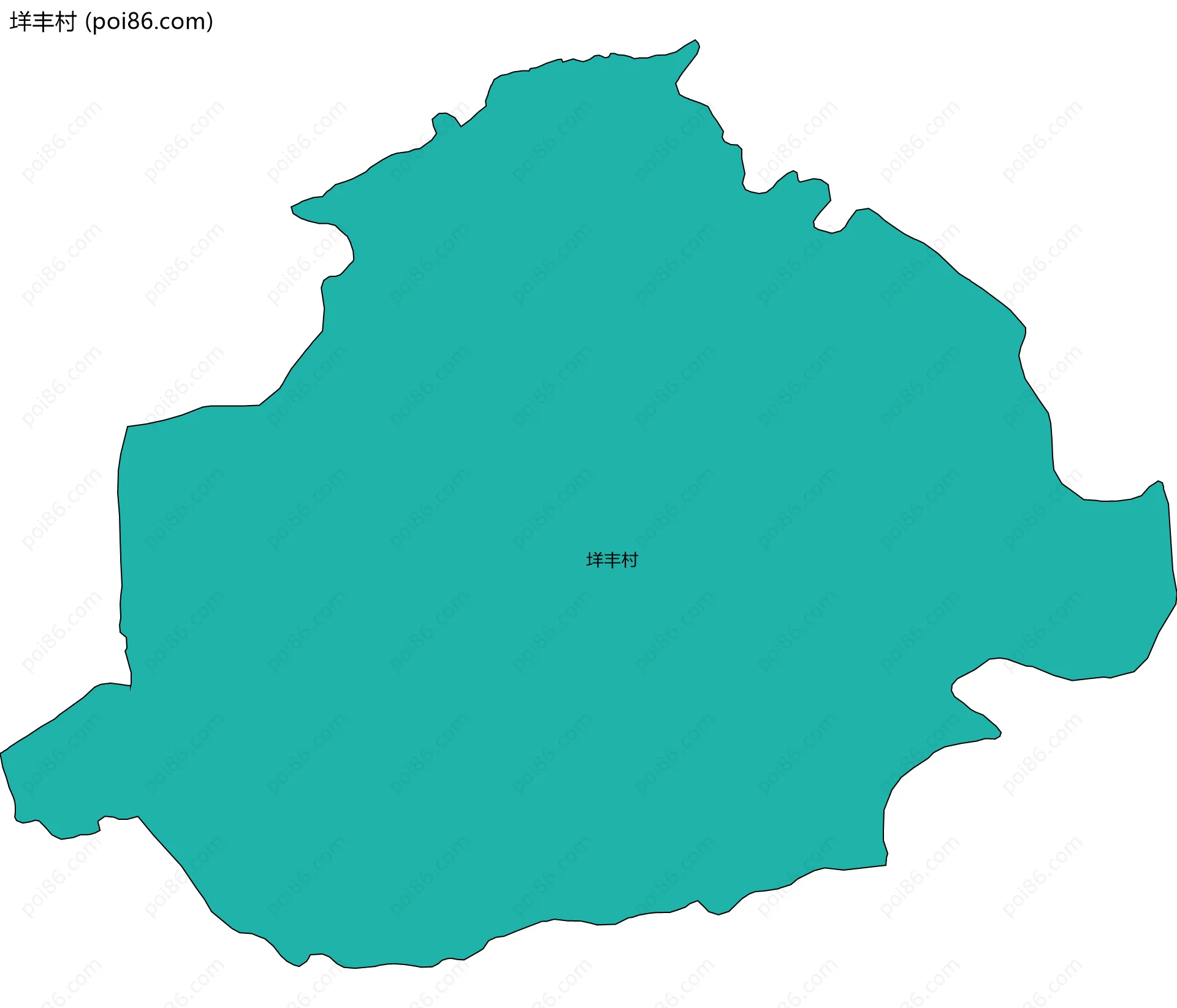 垟丰村边界地图