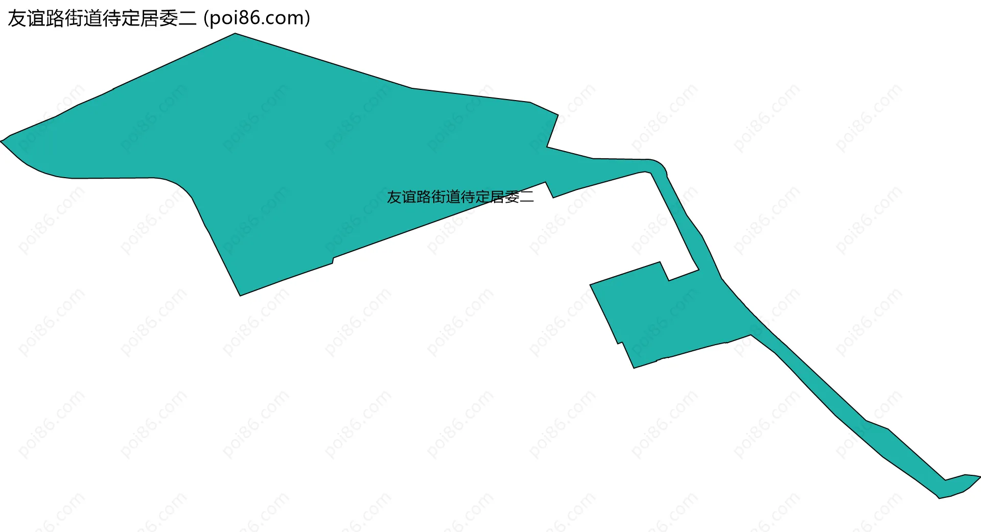友谊路街道待定居委二边界地图