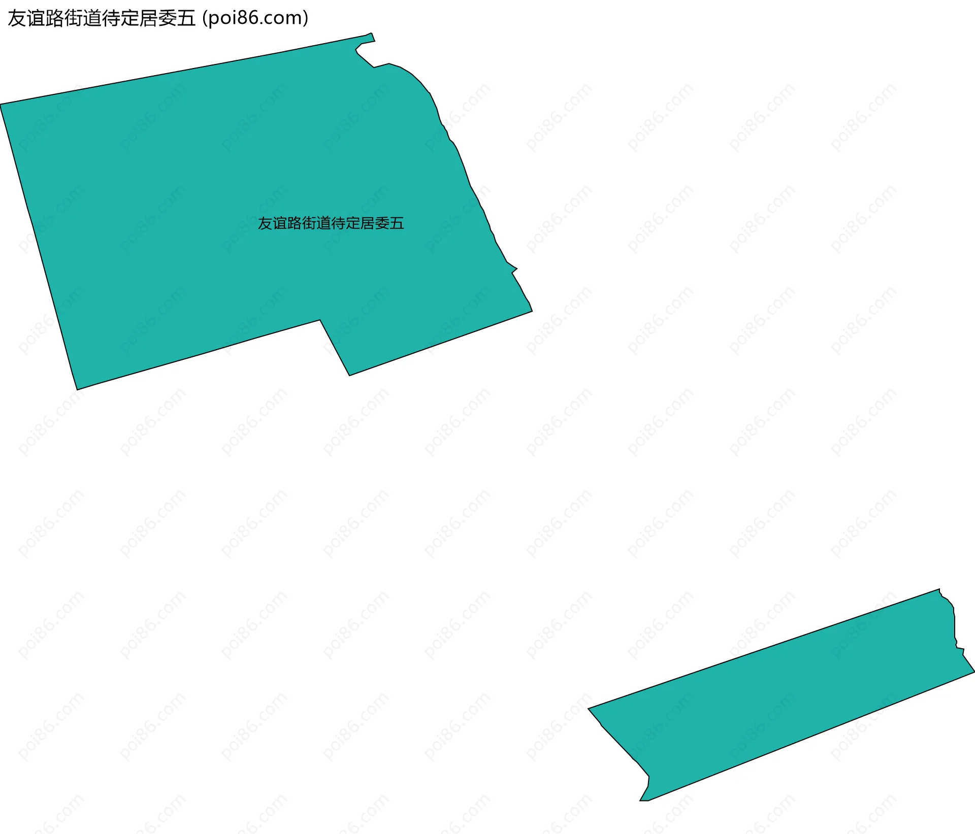 友谊路街道待定居委五边界地图