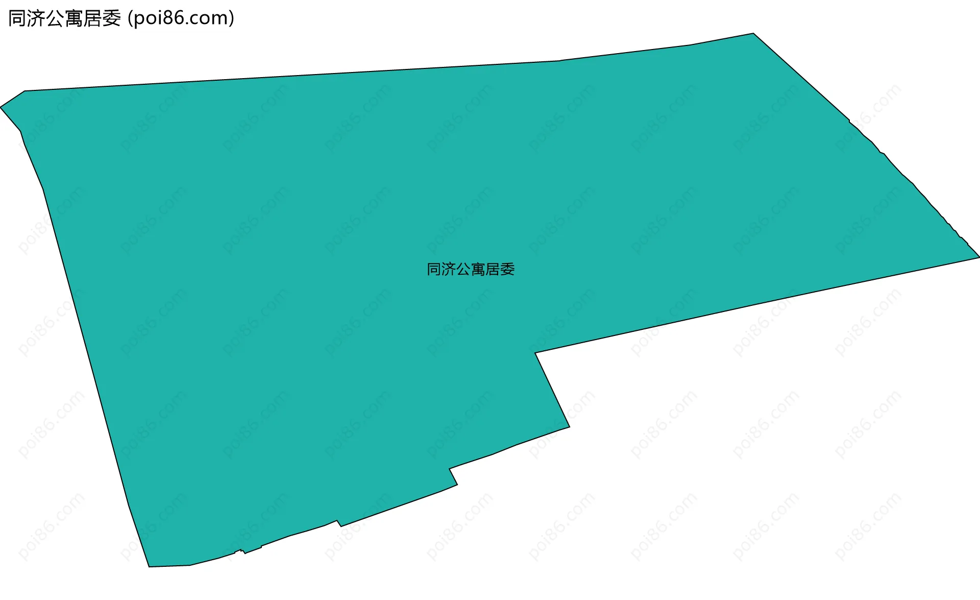 同济公寓居委边界地图