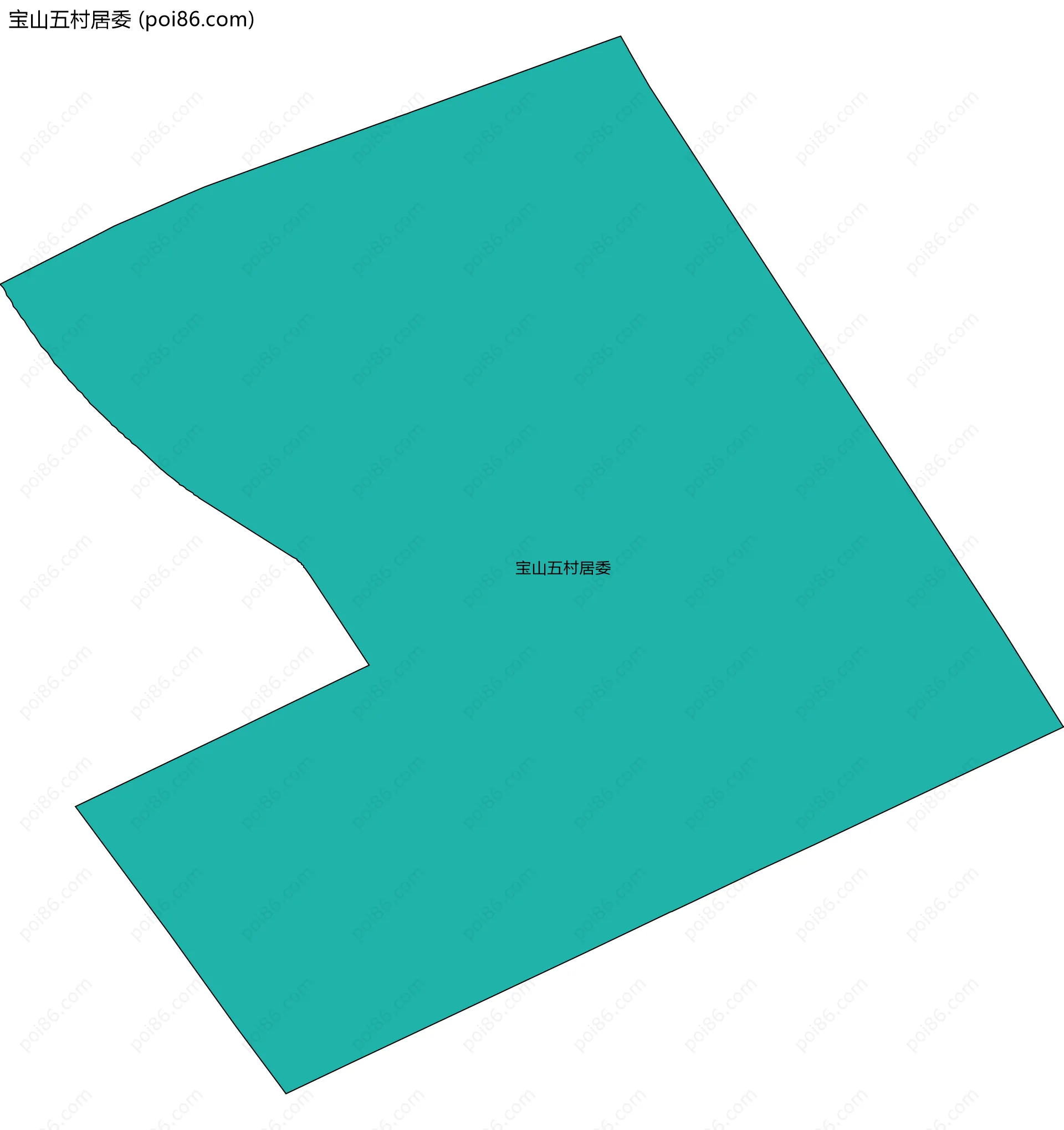 宝山五村居委边界地图