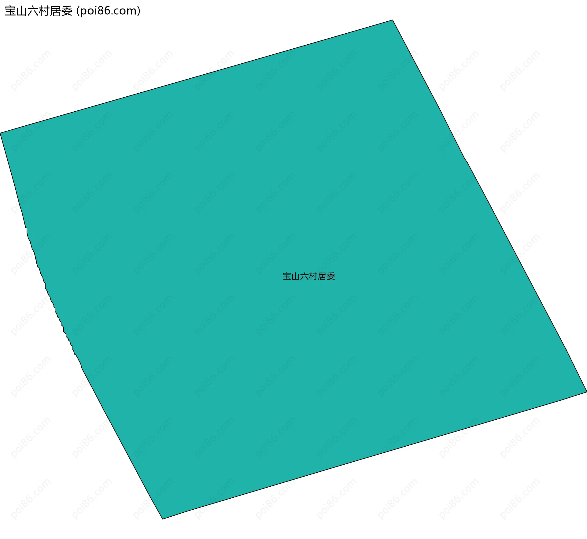 宝山六村居委边界地图