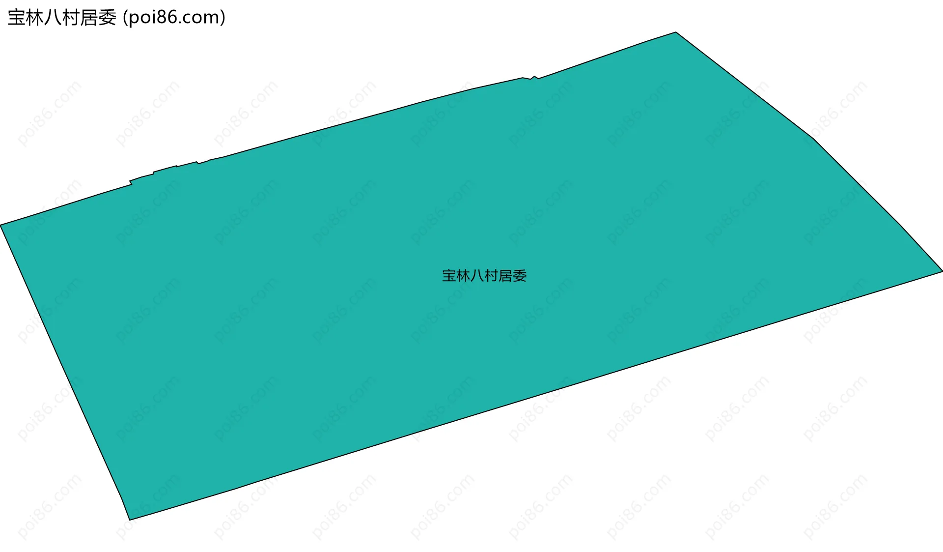 宝林八村居委边界地图