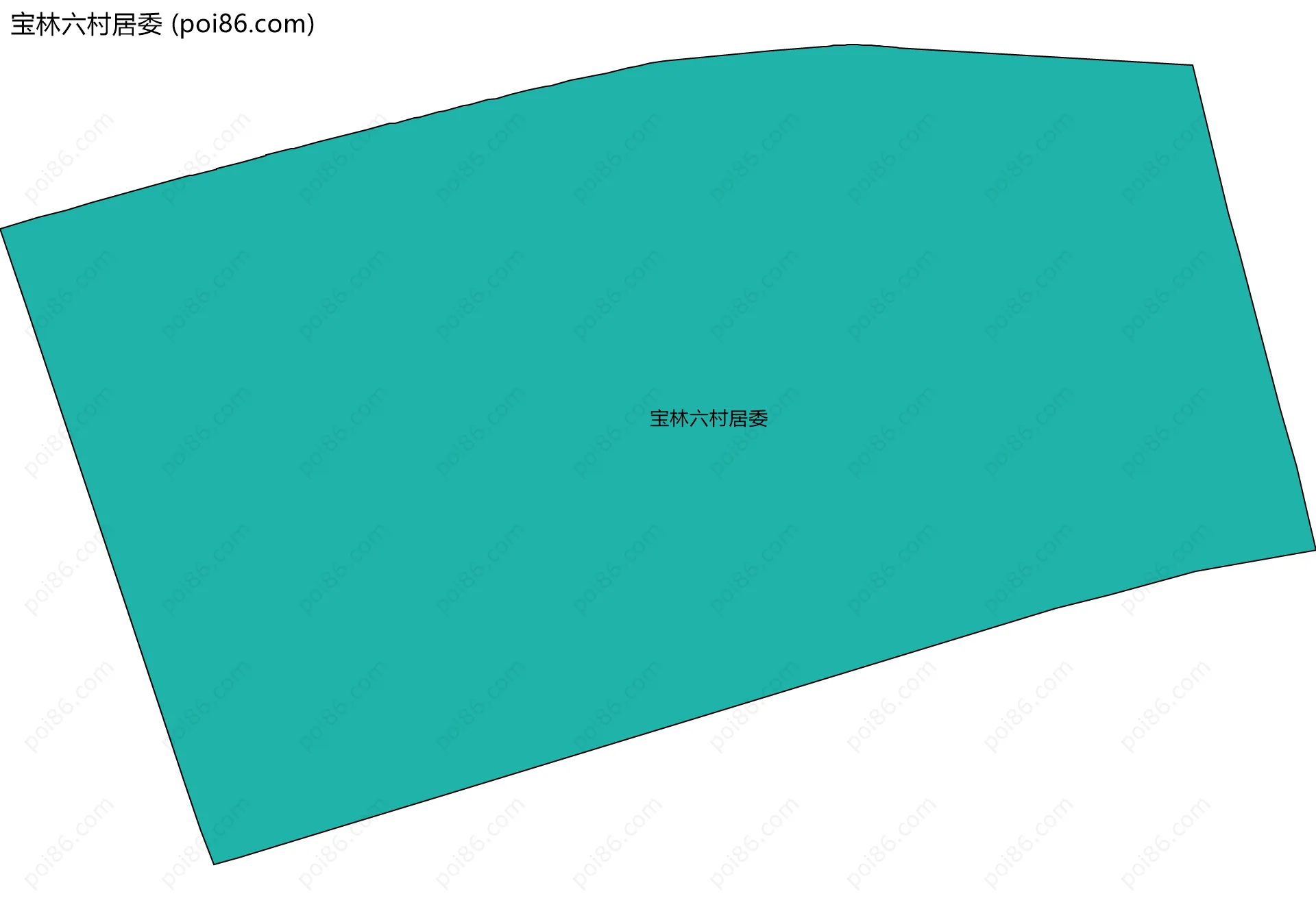宝林六村居委边界地图