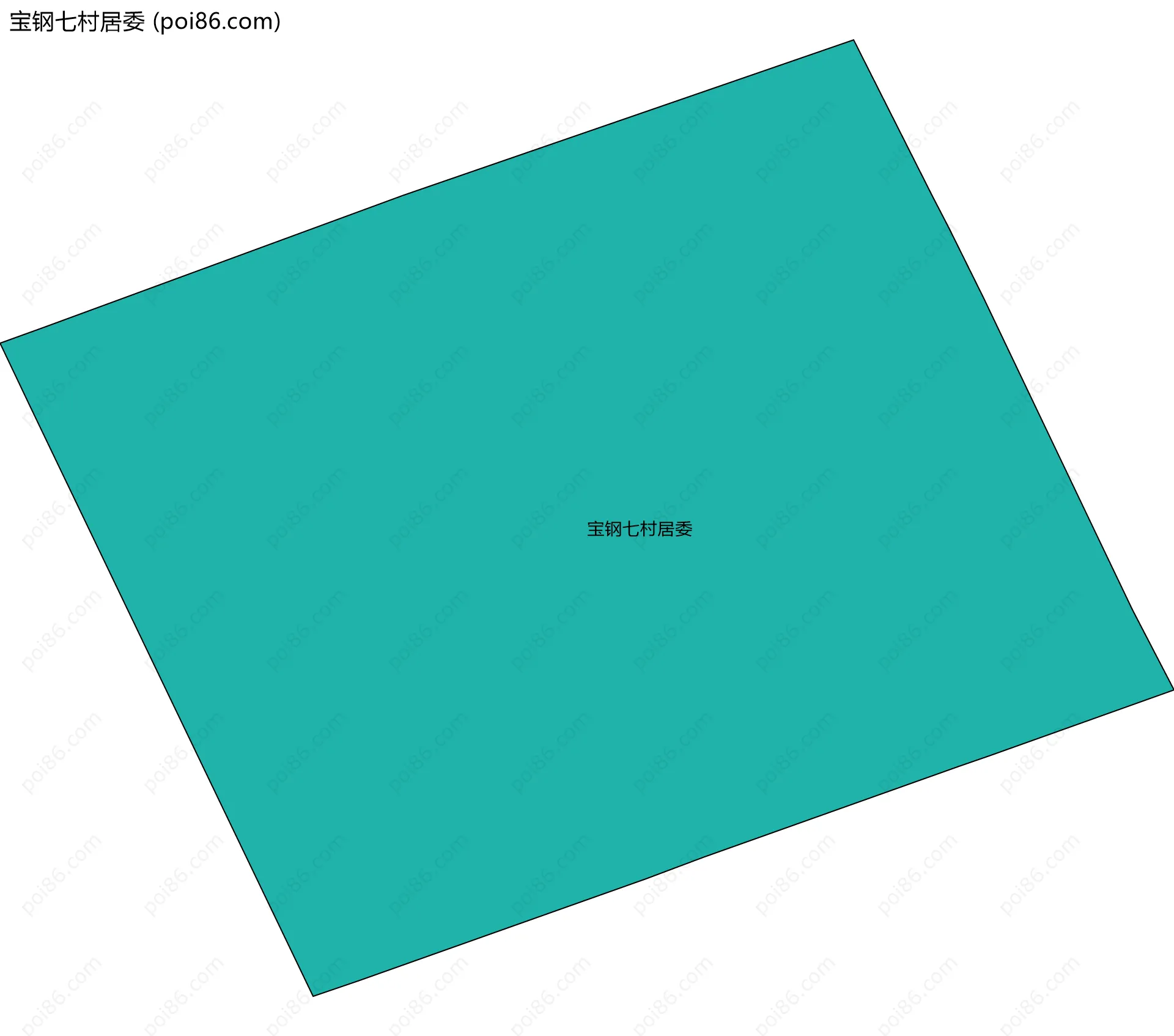 宝钢七村居委边界地图