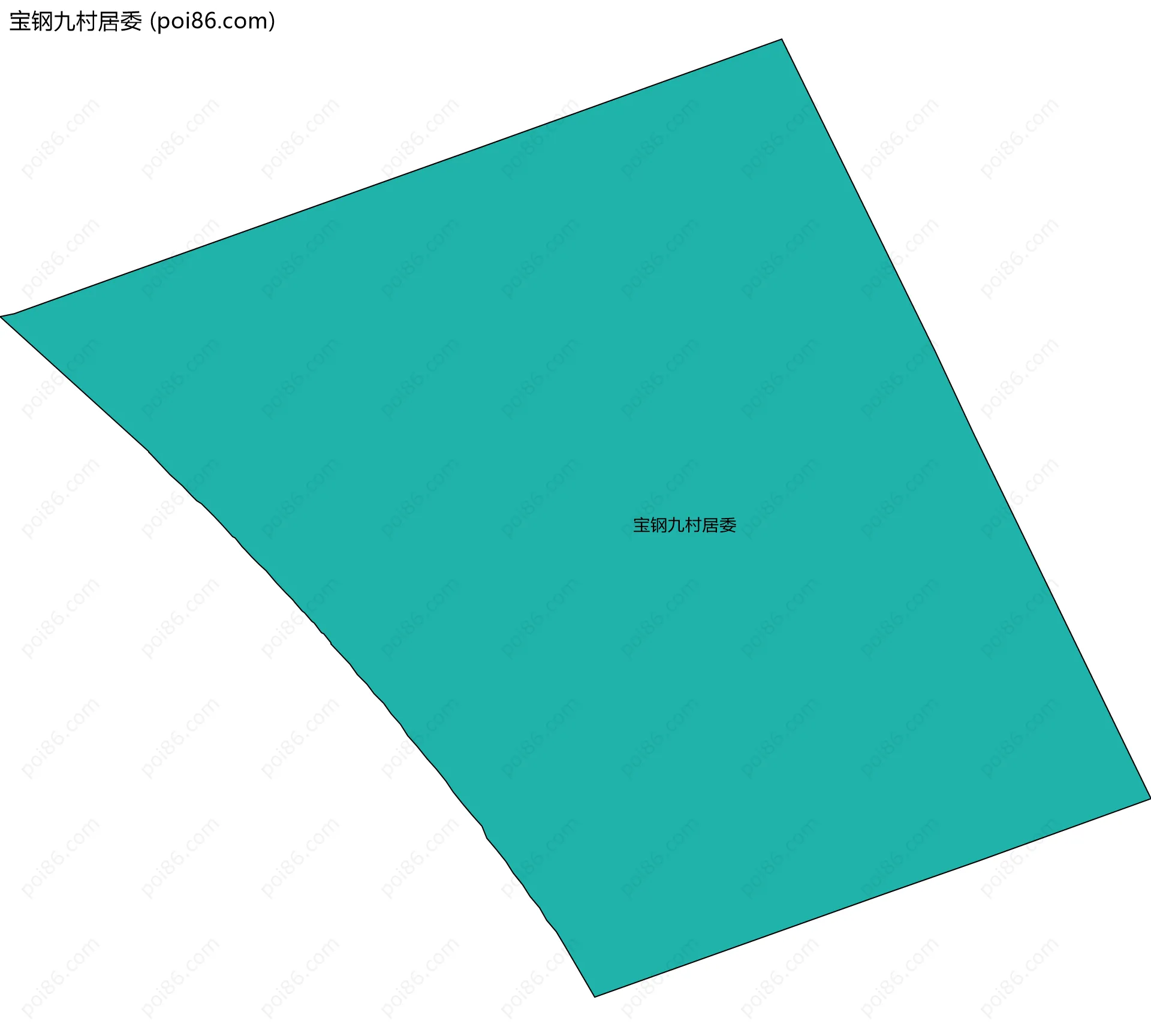 宝钢九村居委边界地图