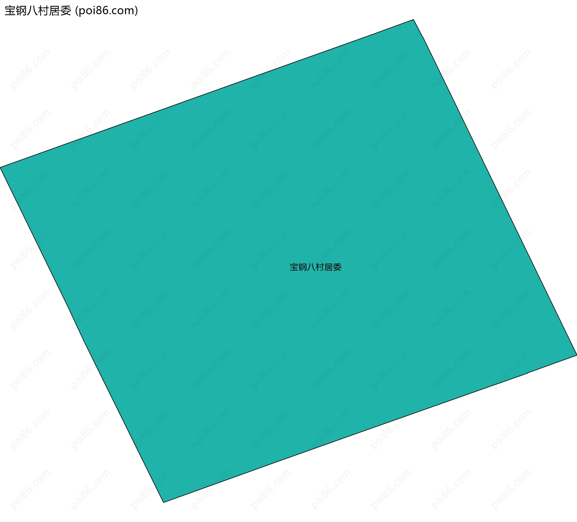 宝钢八村居委边界地图