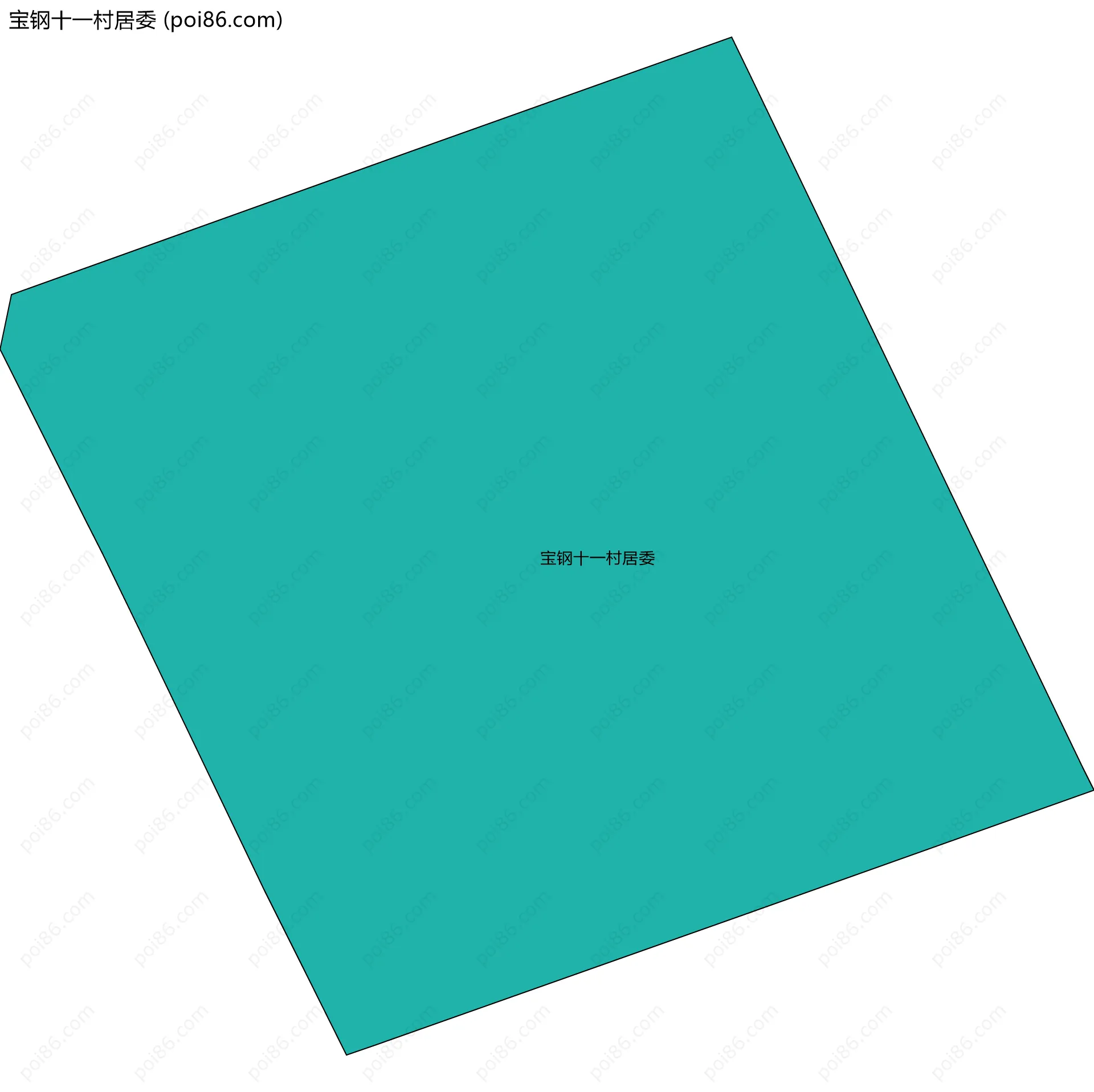 宝钢十一村居委边界地图