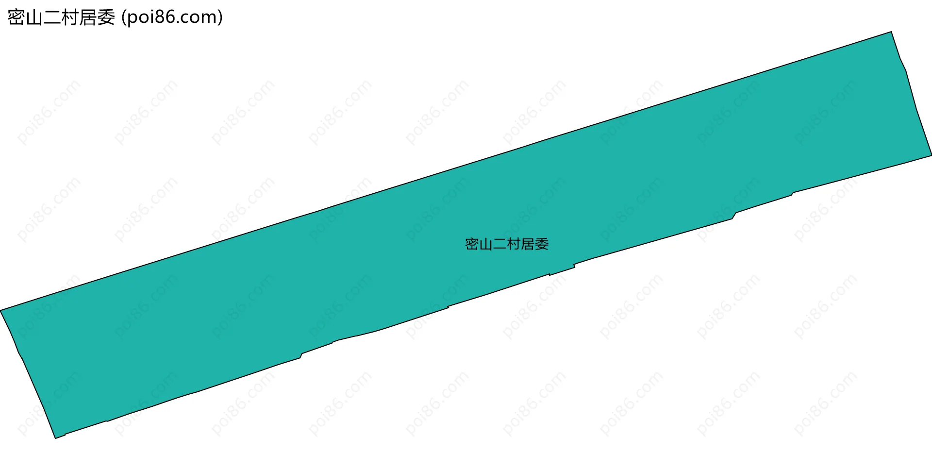 密山二村居委边界地图