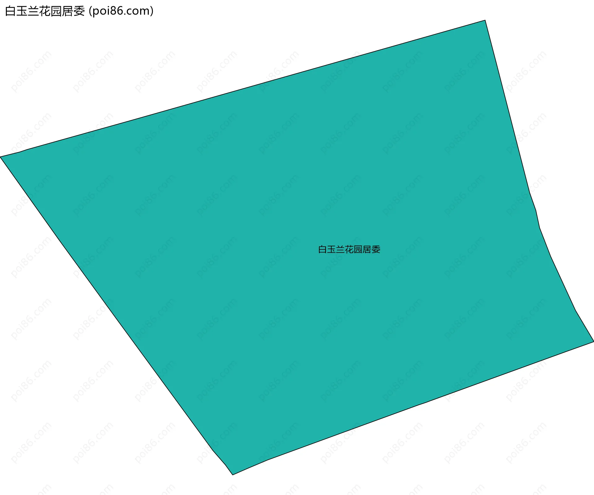 白玉兰花园居委边界地图