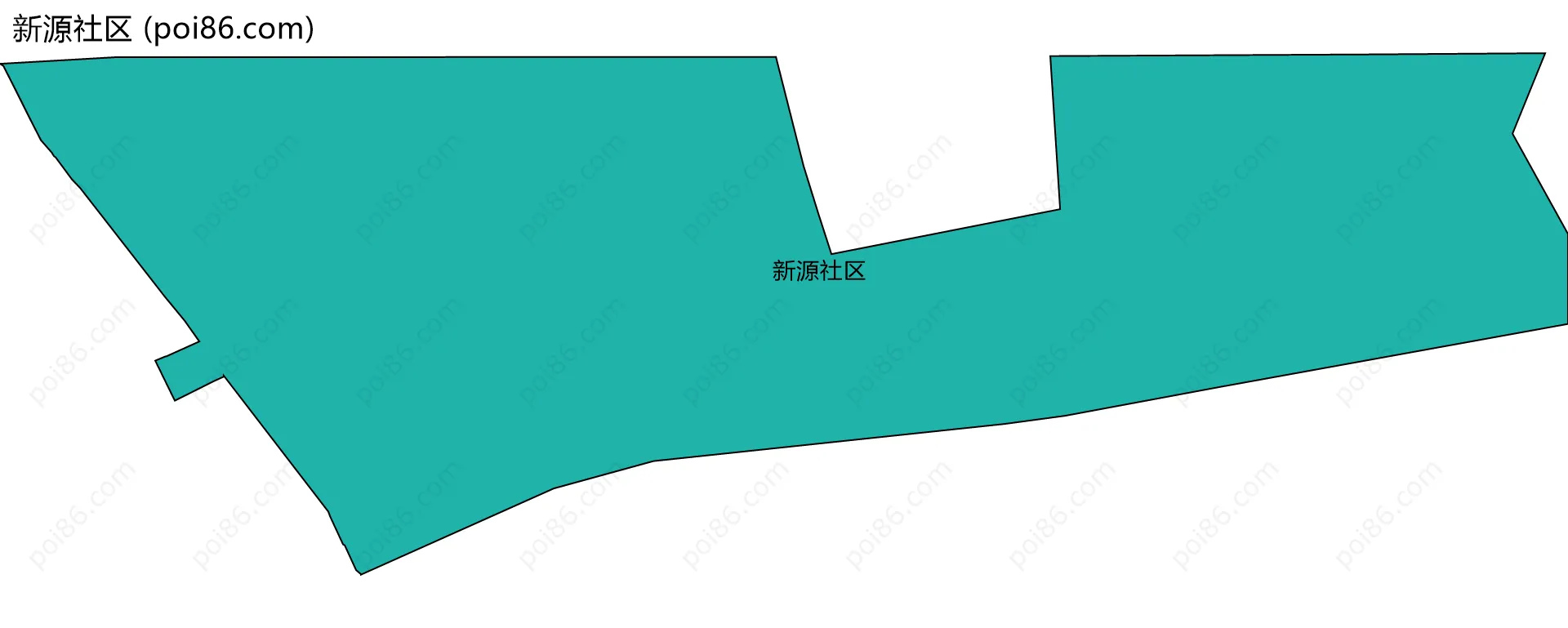 新源社区边界地图