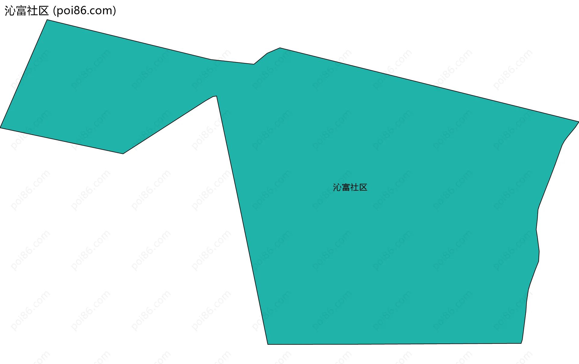沁富社区边界地图