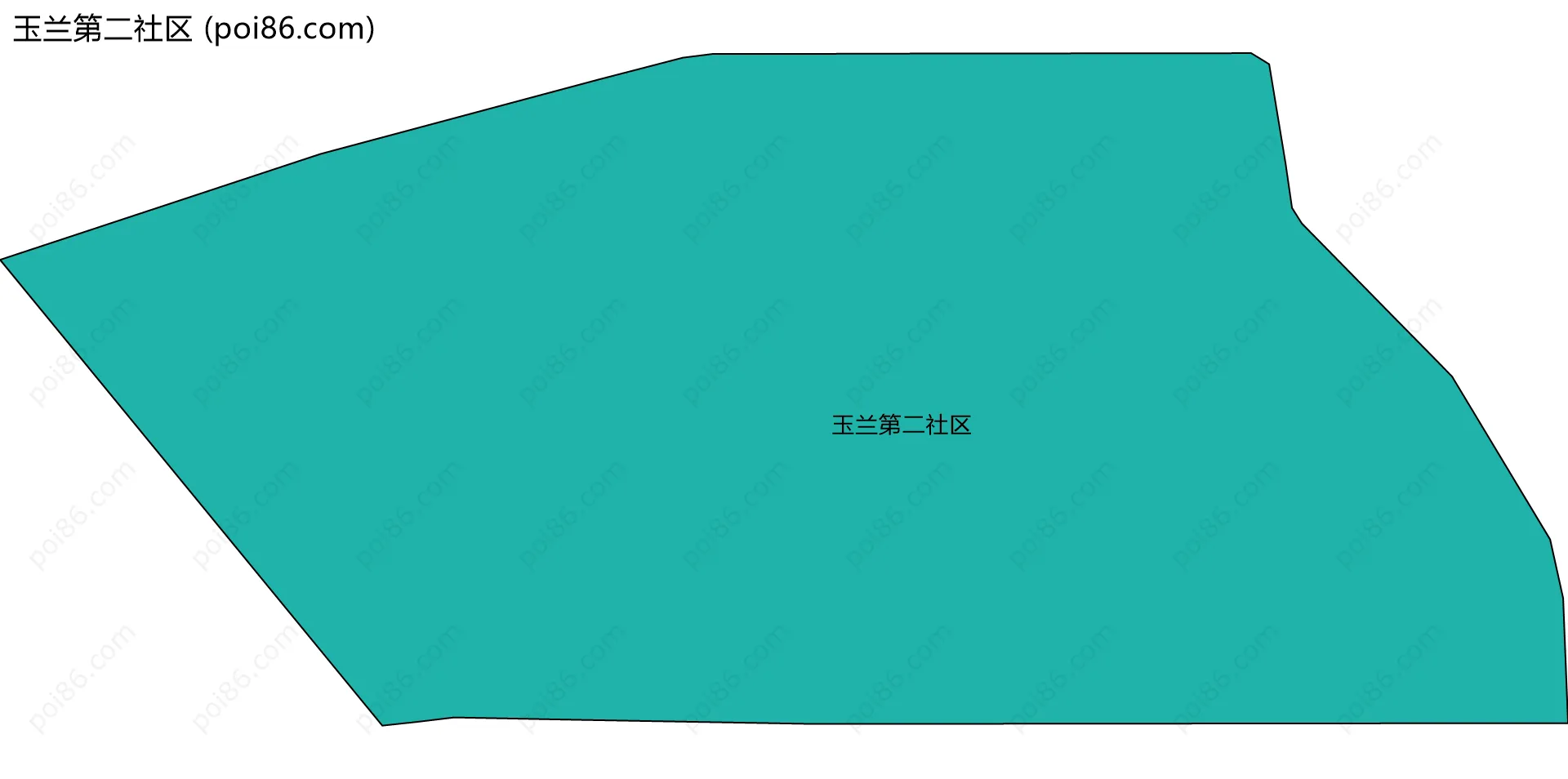玉兰第二社区边界地图