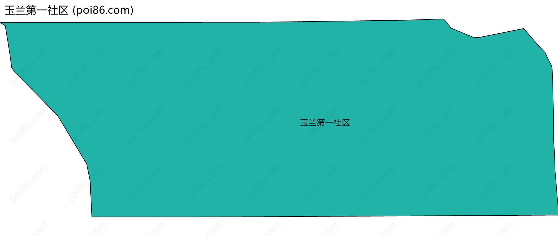 玉兰第一社区边界地图