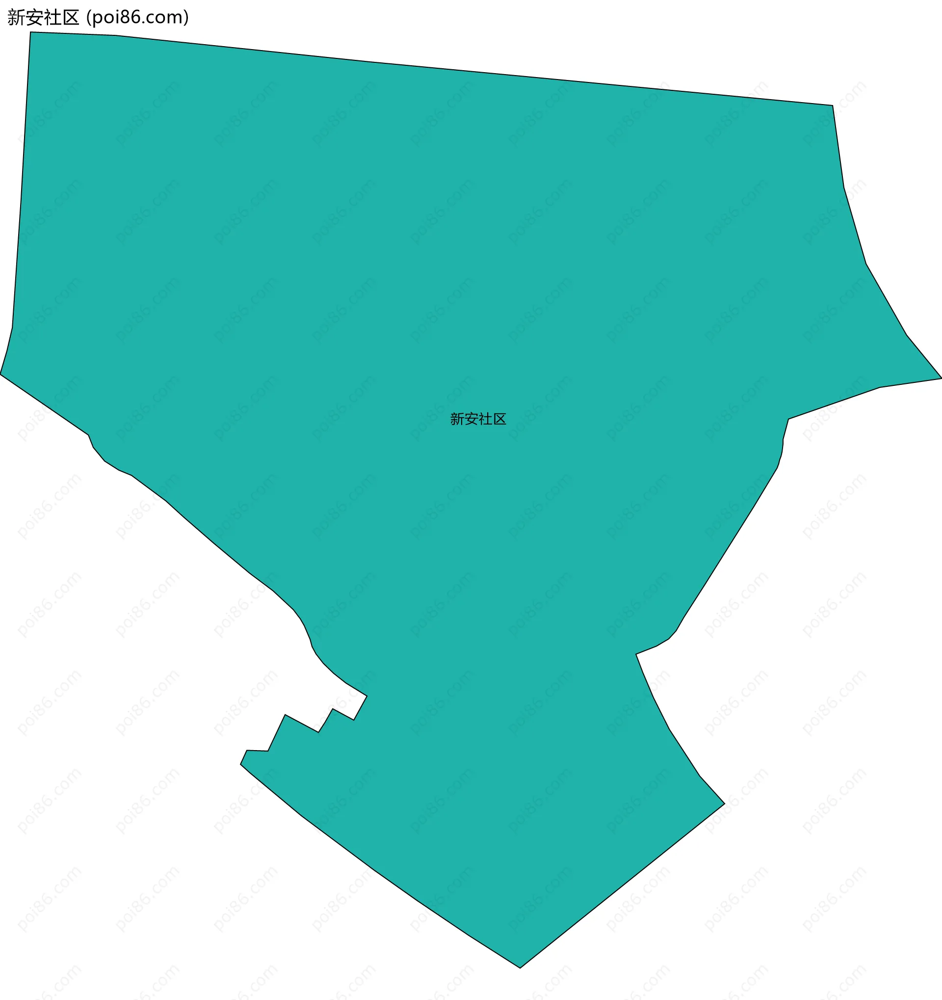 新安社区边界地图