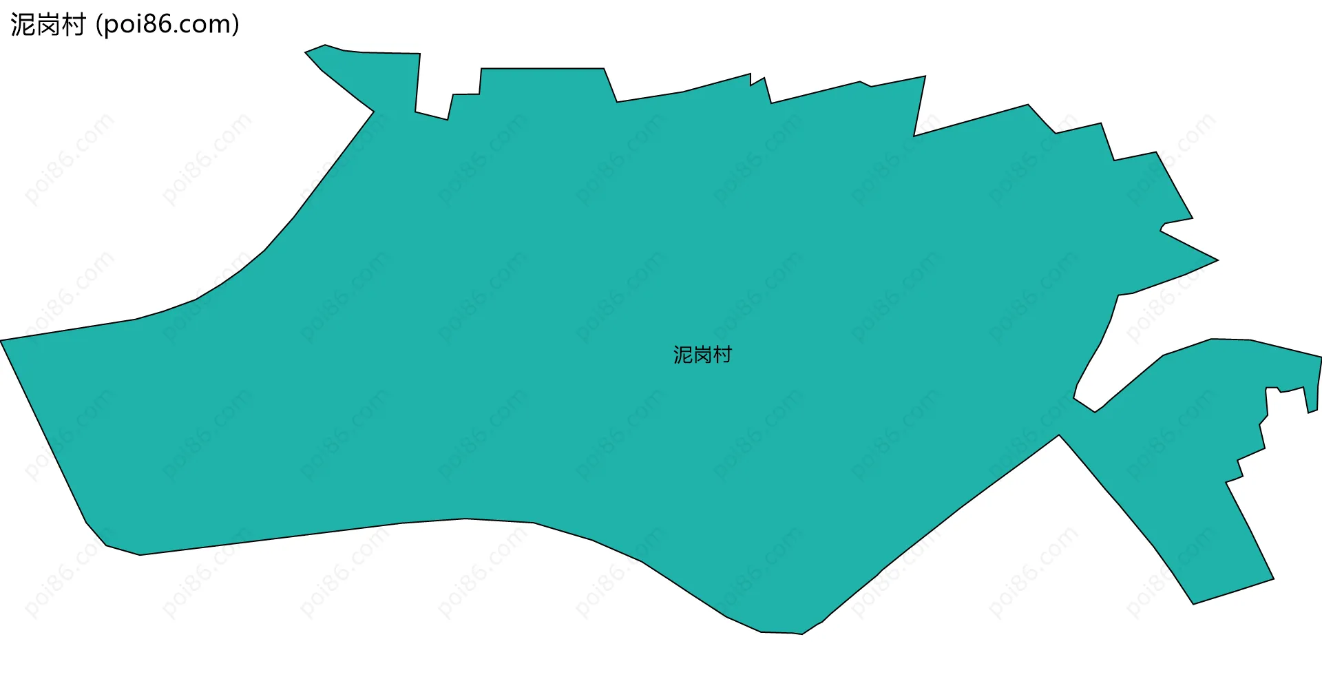 泥岗村边界地图