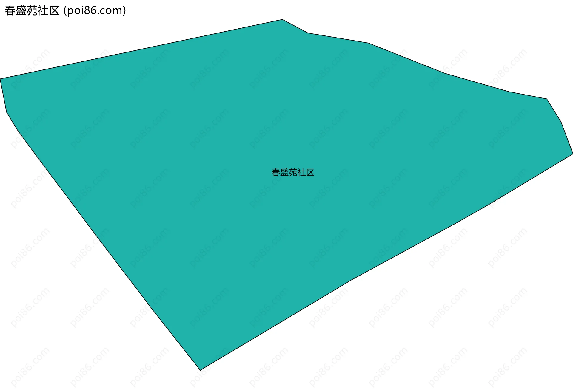 春盛苑社区边界地图