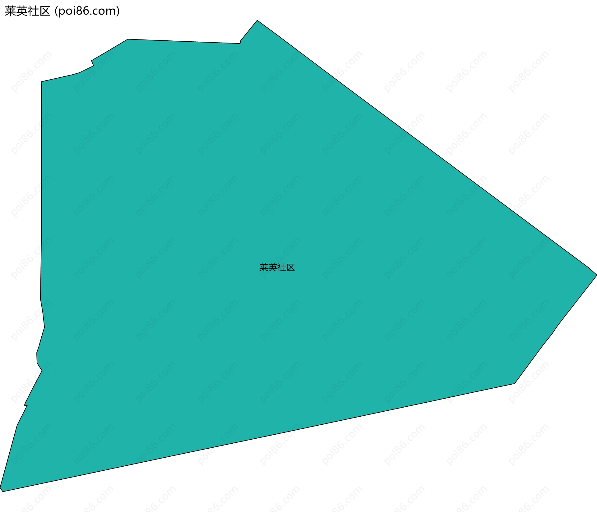 莱英社区边界地图