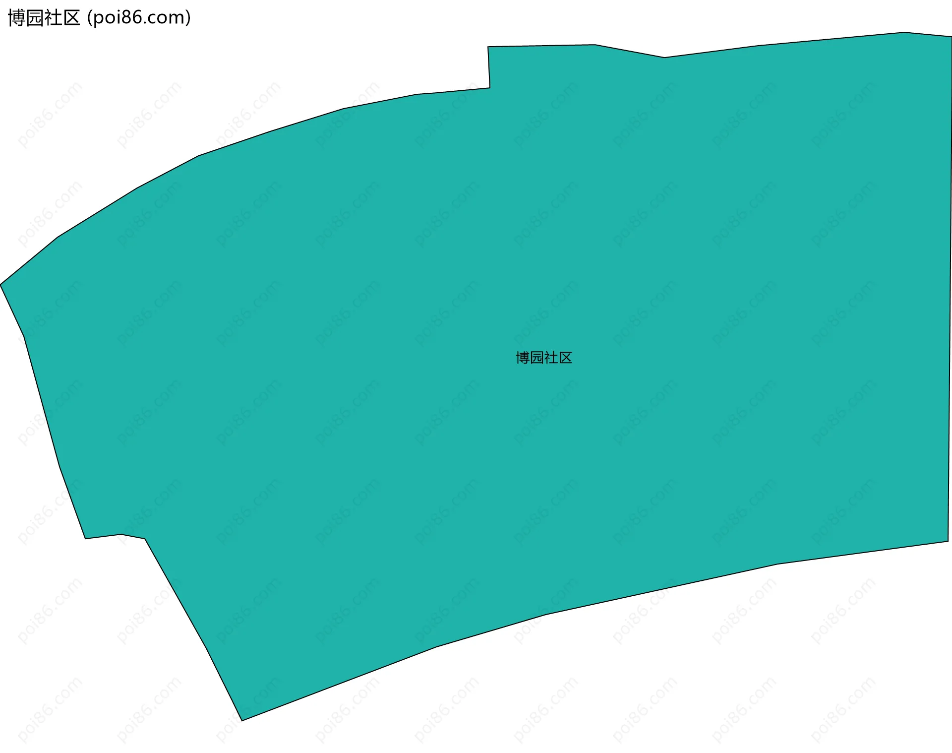 博园社区边界地图