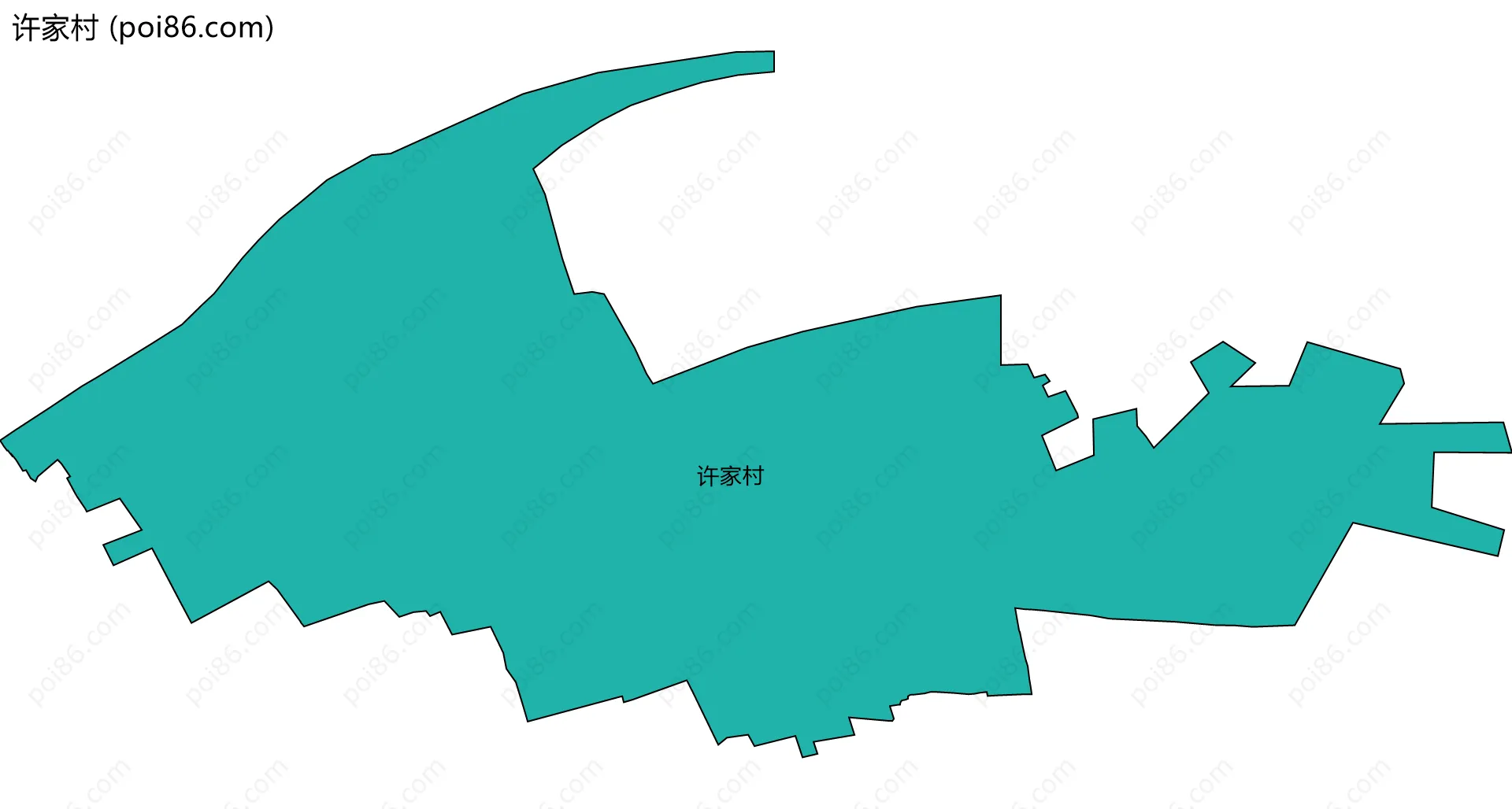 许家村边界地图