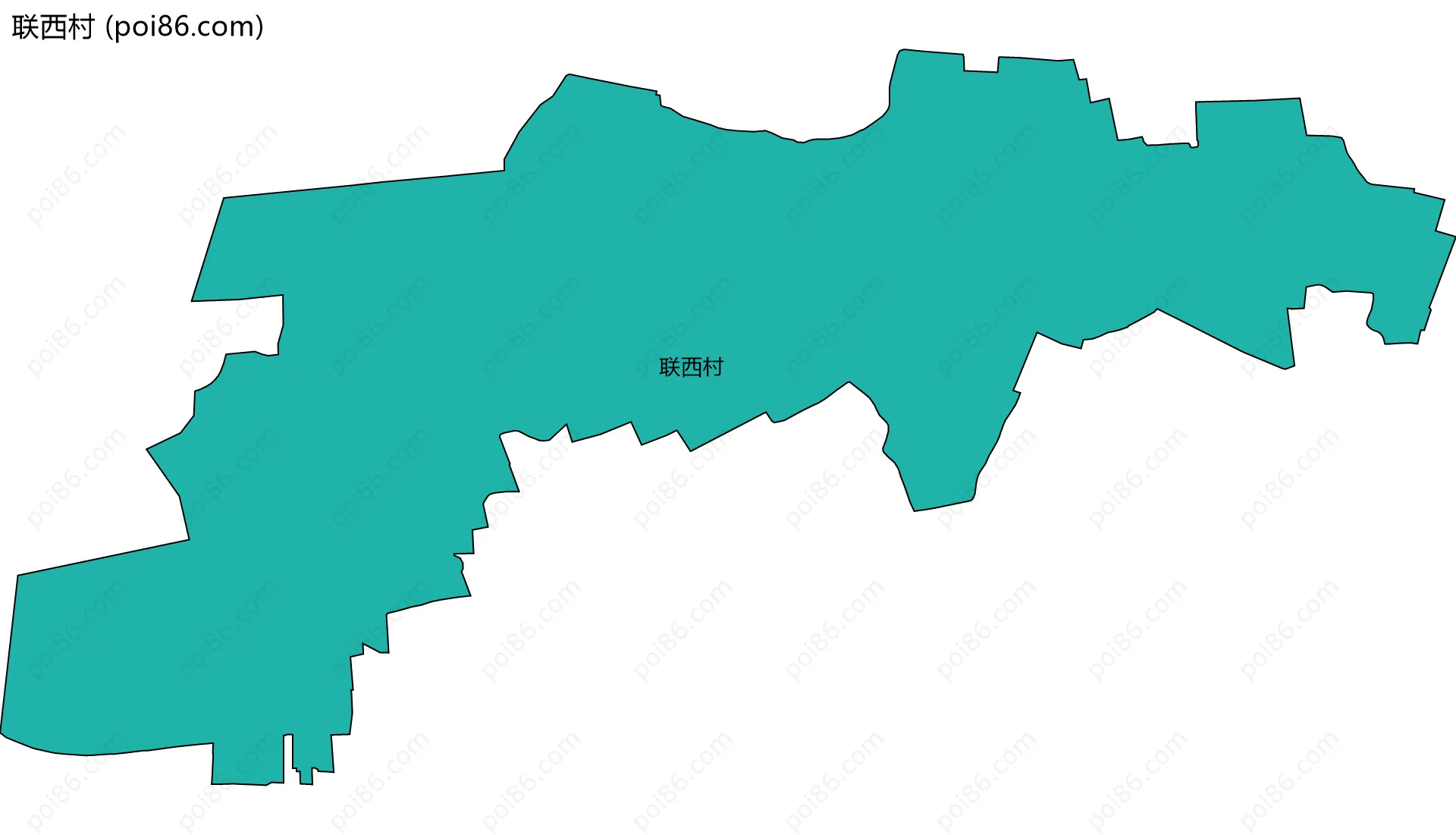 联西村边界地图
